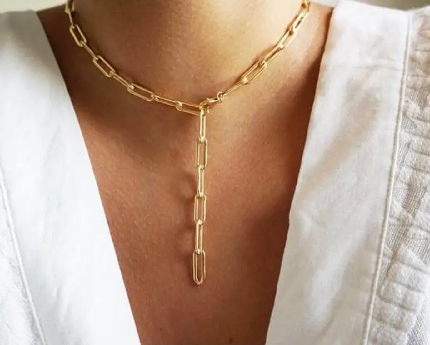 Lita Chunky Link Necklace - Gold