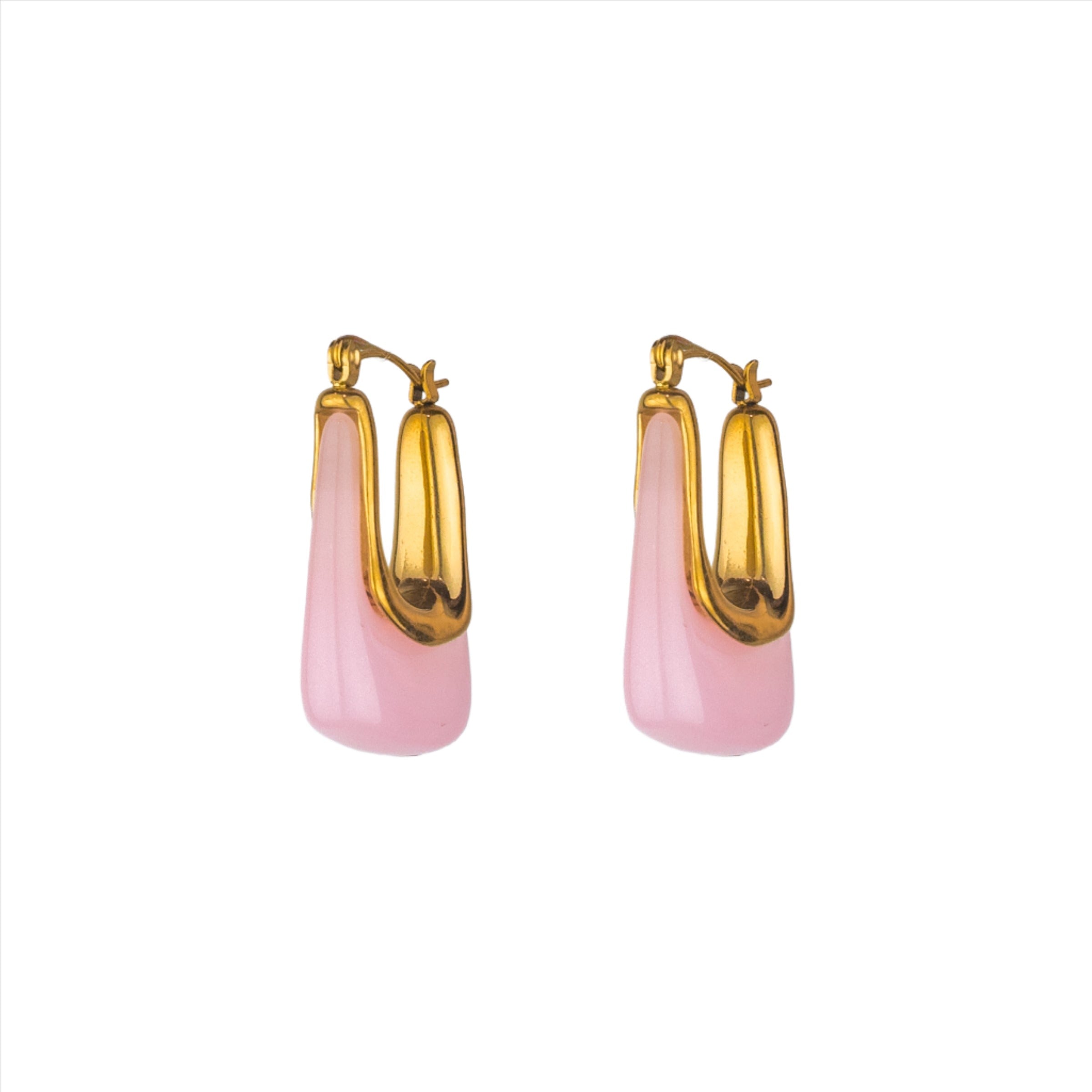 Allegra Hoop- Pink