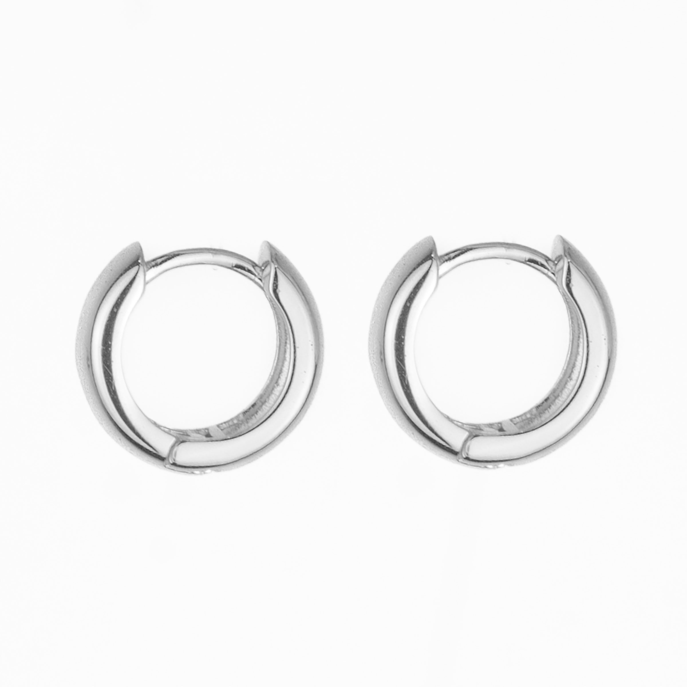 Exene Chunky Huggies - Silver