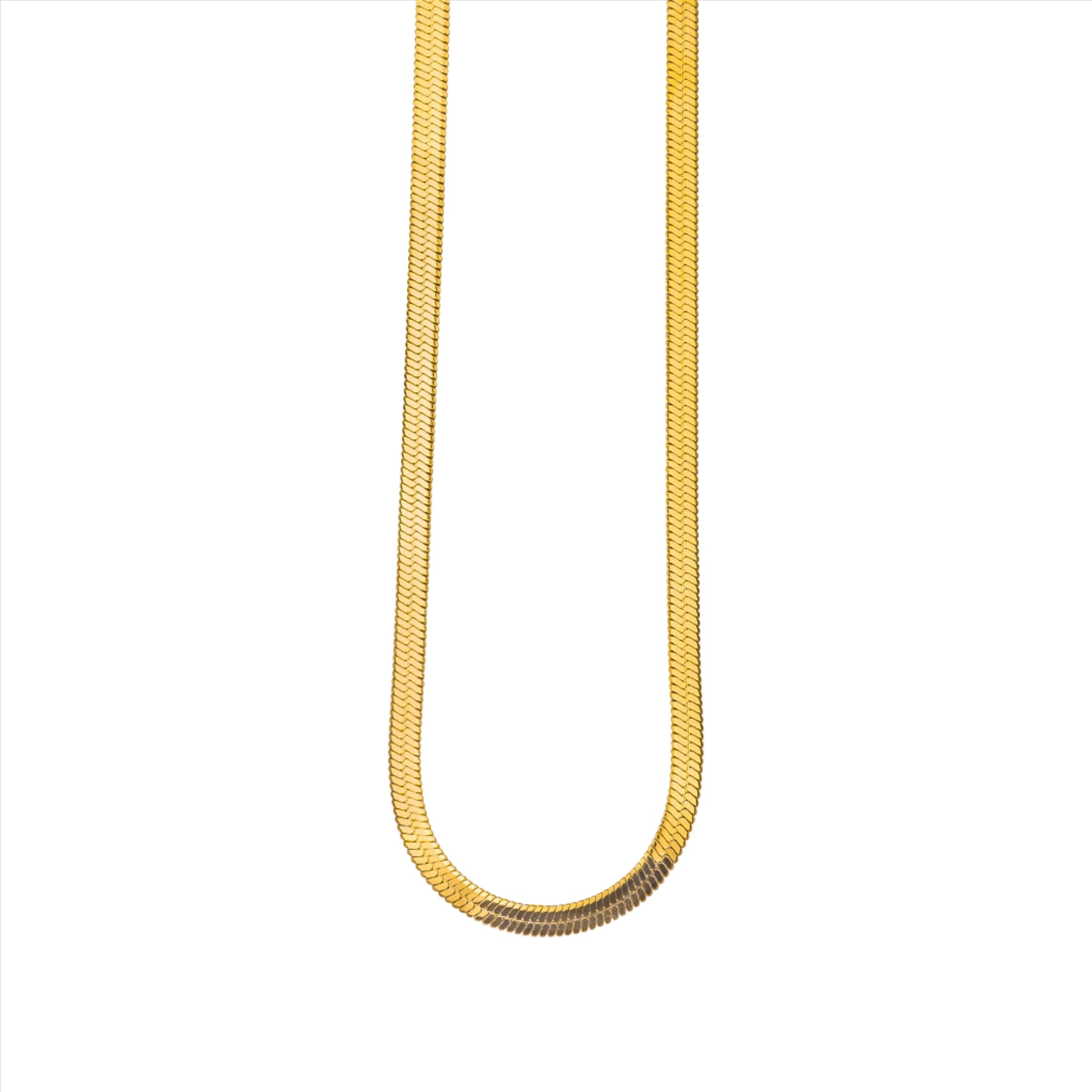 Sonata Snake Chain Necklace - Gold