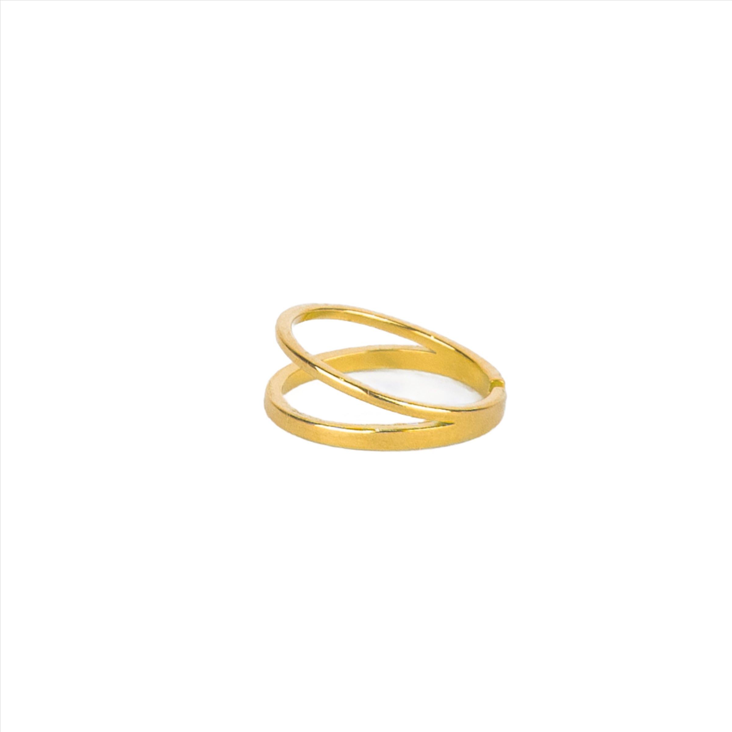 Lyric Double Band Ring - Gold
