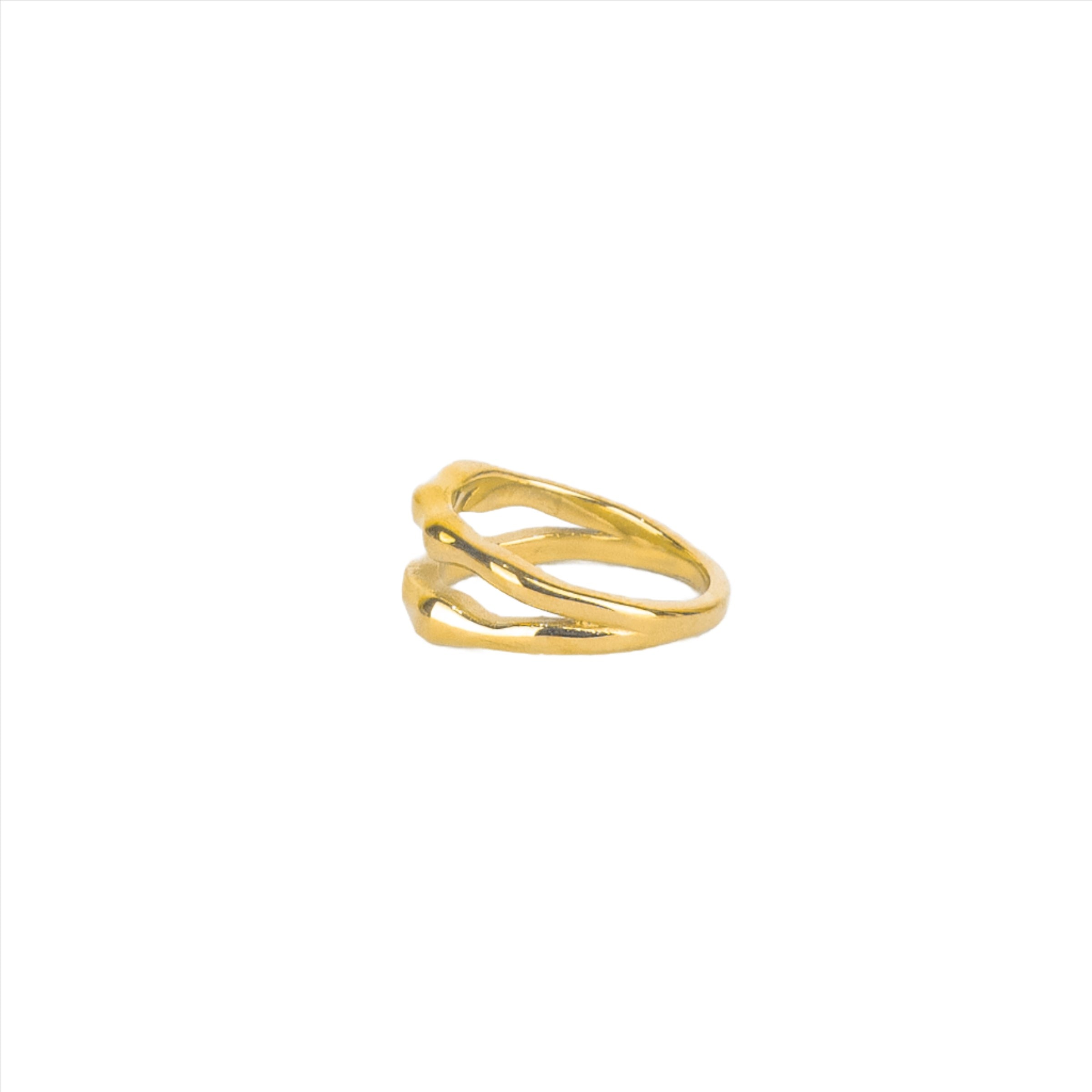 Aspen Double Wavy Ring - Gold