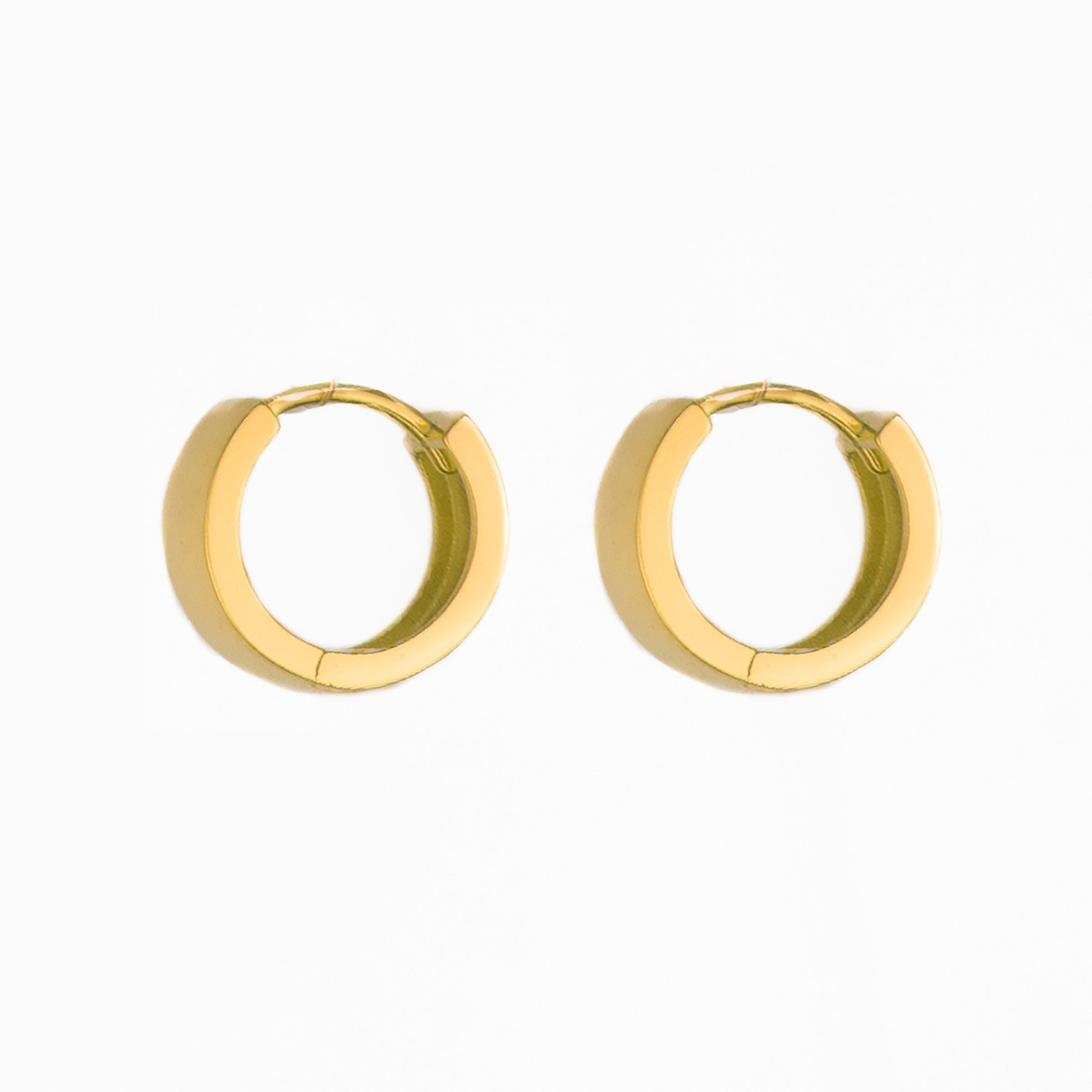 Siouxsie Flat Chunky Huggies - Gold