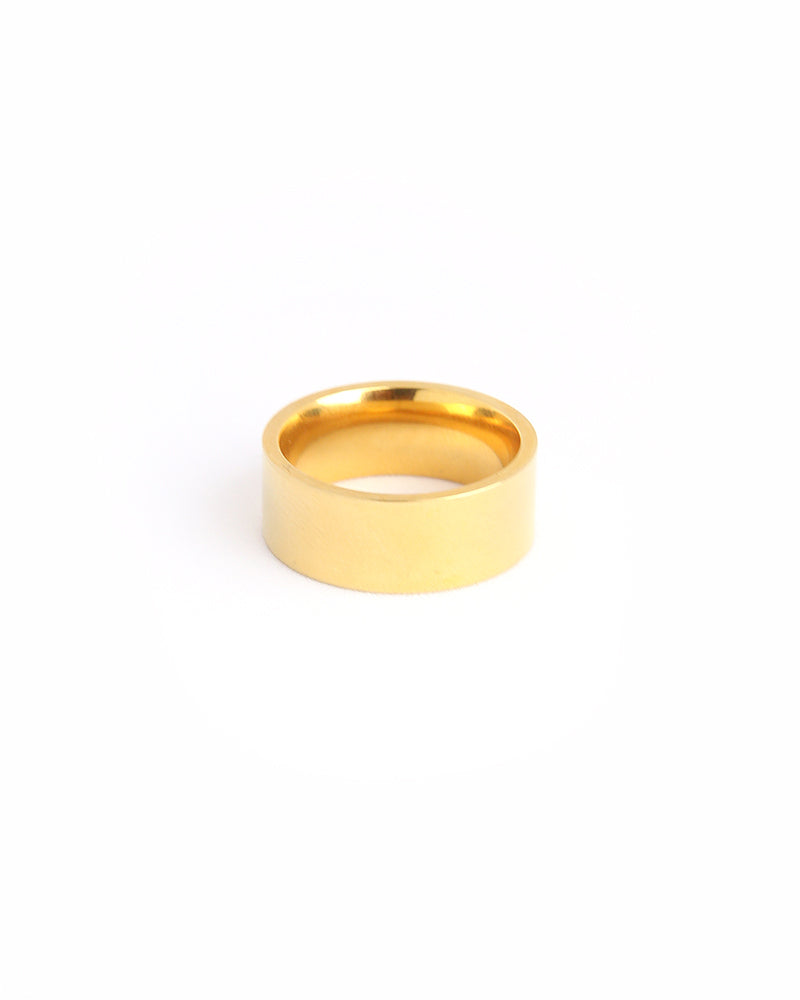 Siouxsie Flat Chunky Ring - Gold