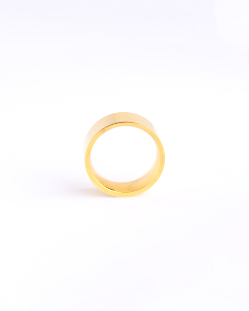 Siouxsie Flat Chunky Ring - Gold