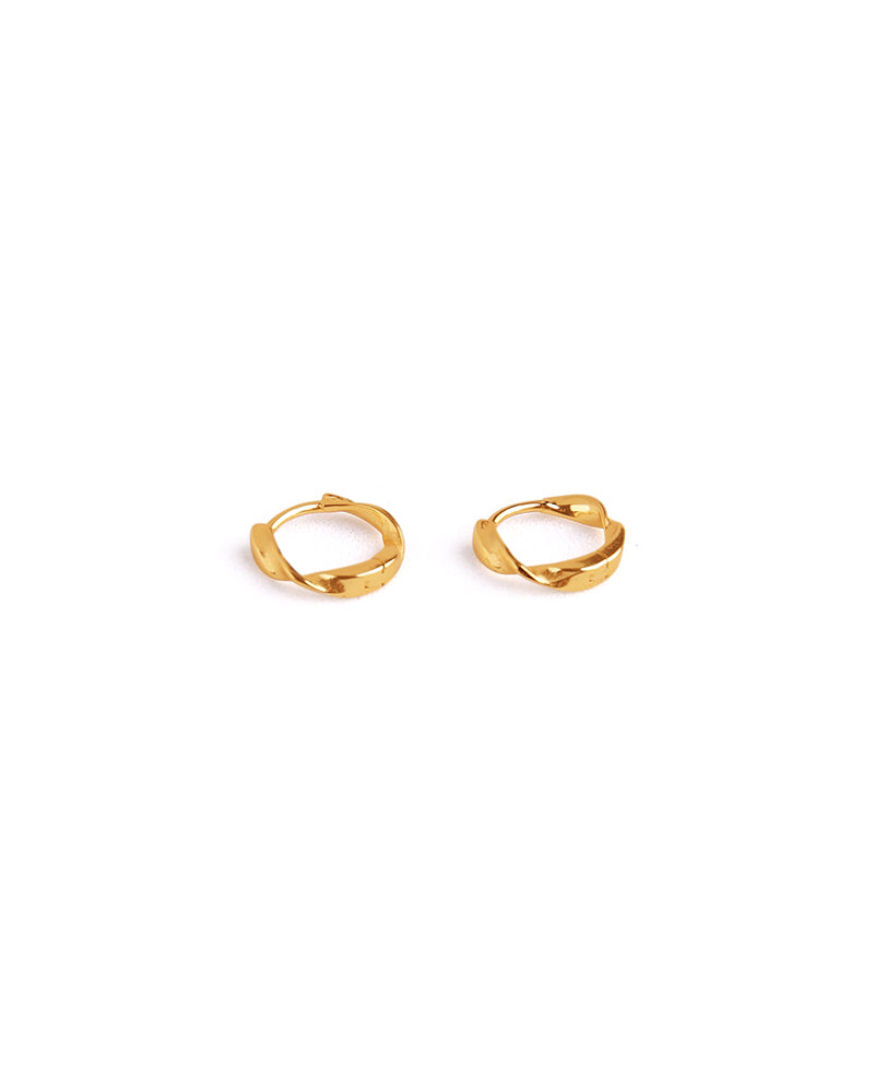 Celestia Twisted Hoop - Gold