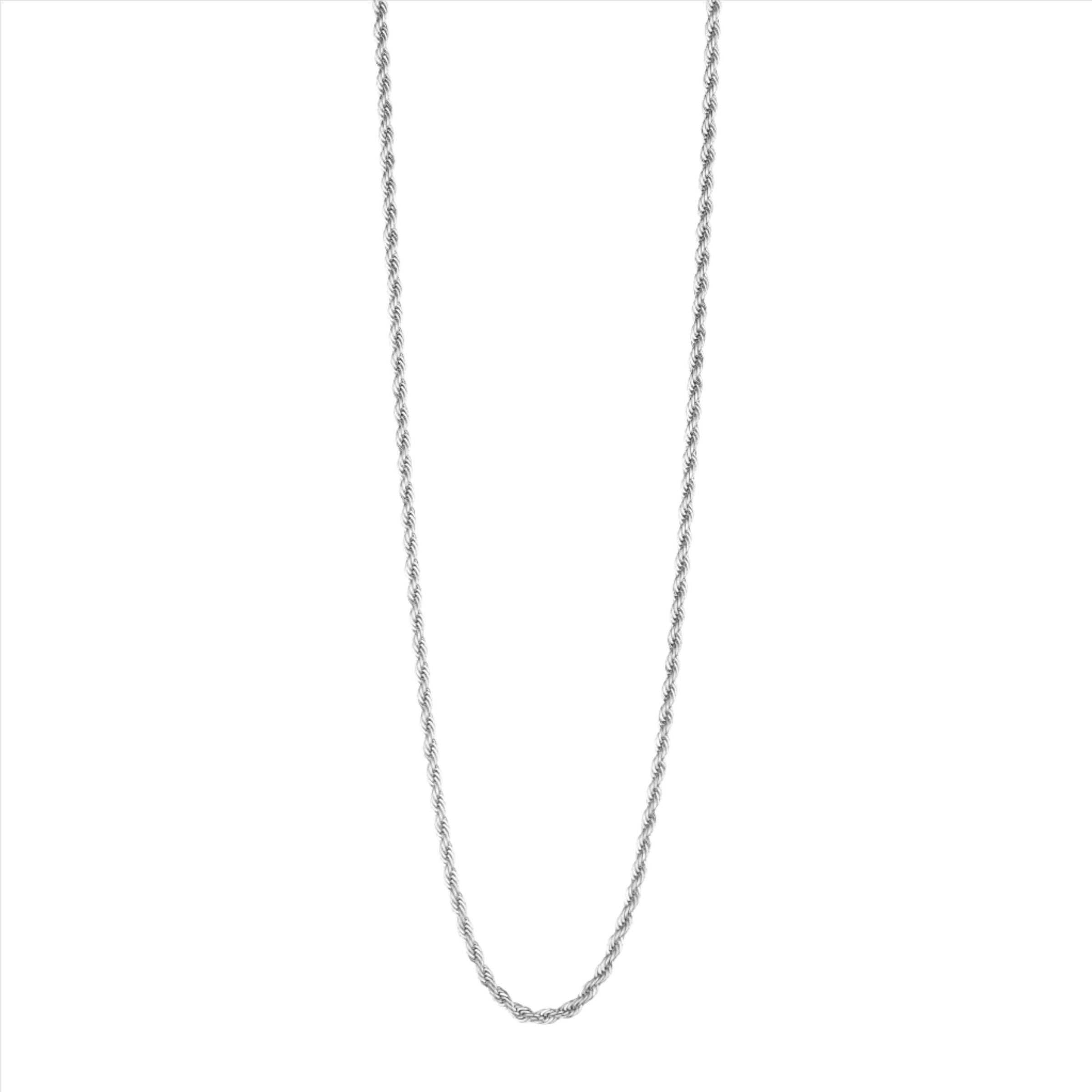 Rory Rope Chain Necklace - Silver