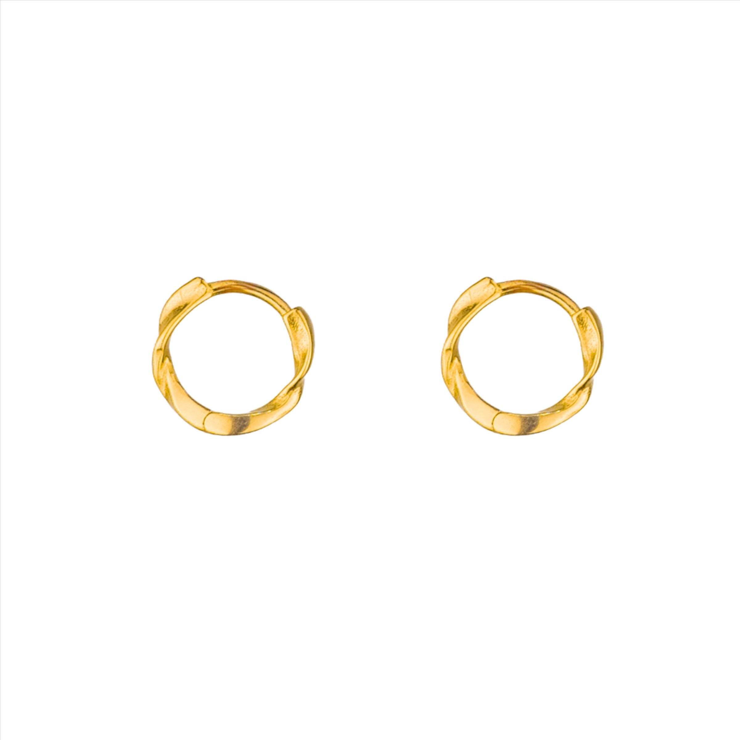 Celestia Twisted Hoop - Gold