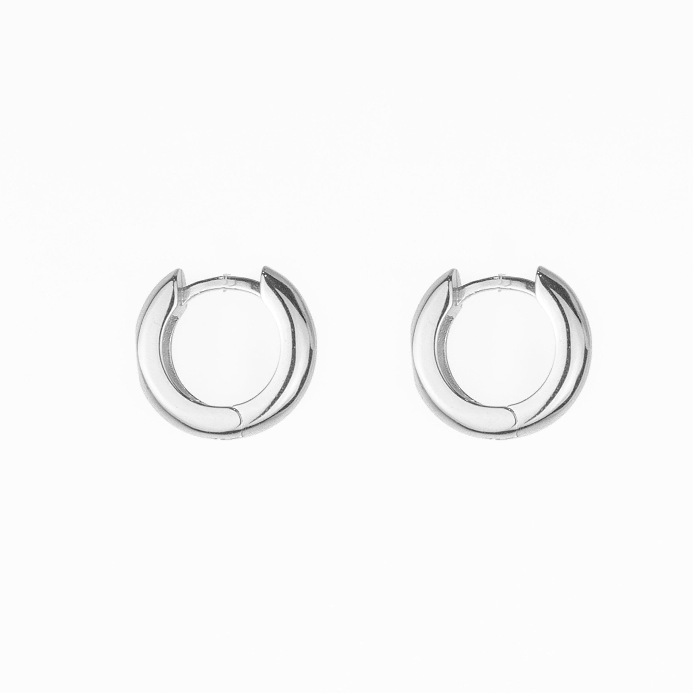 Eye Zircon Huggies - Silver