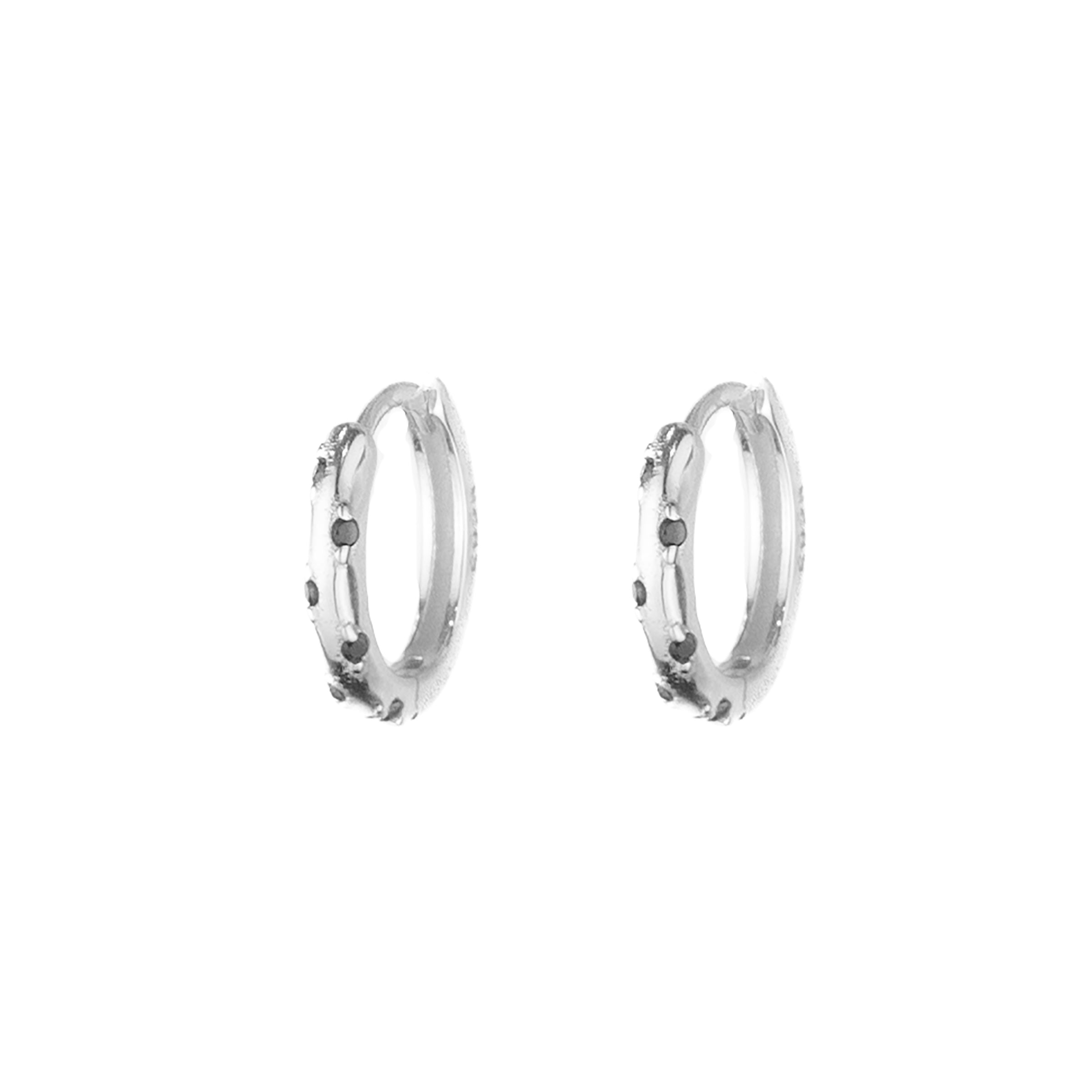 Spira Zircon Hoop - Silver