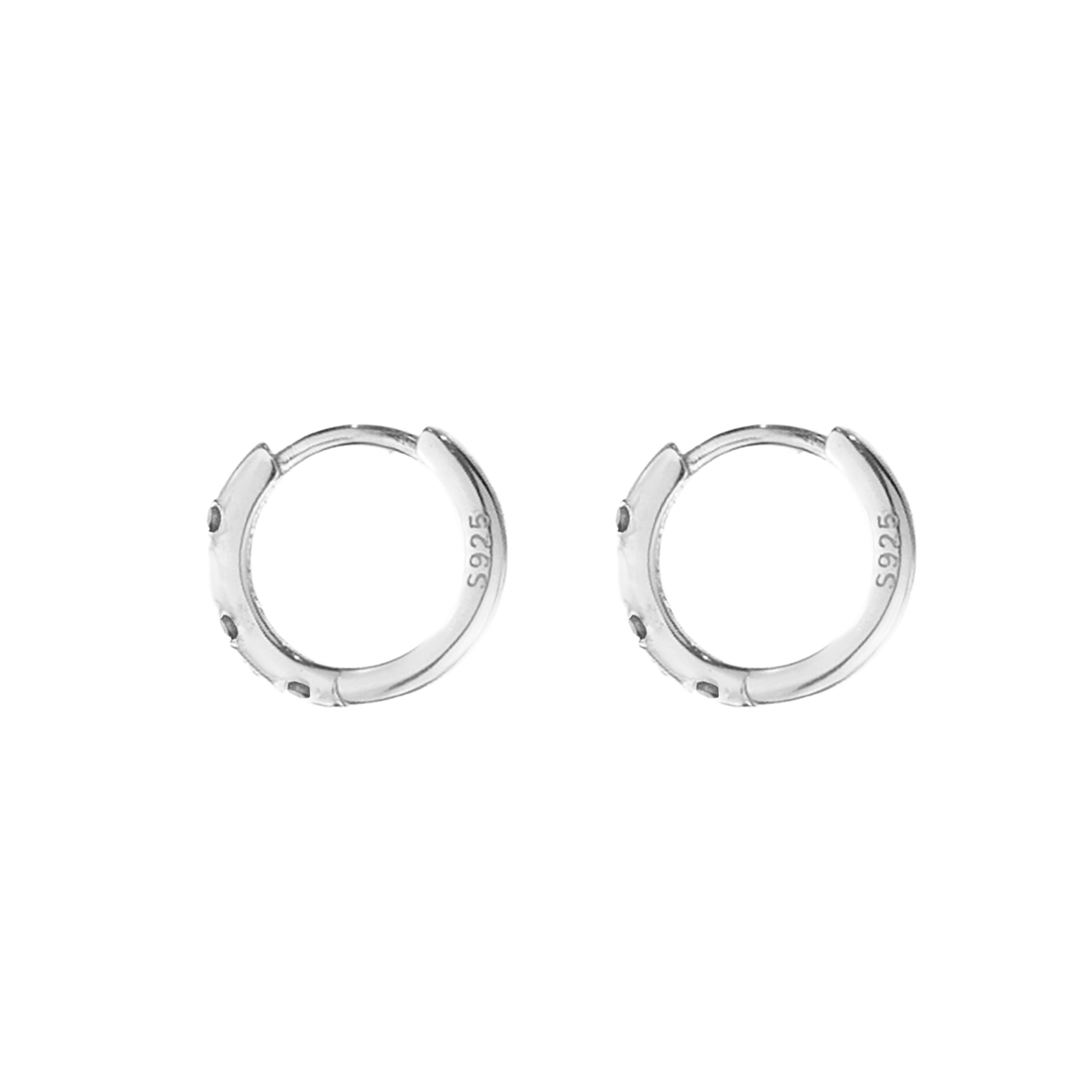 Spira Zircon Hoop - Silver