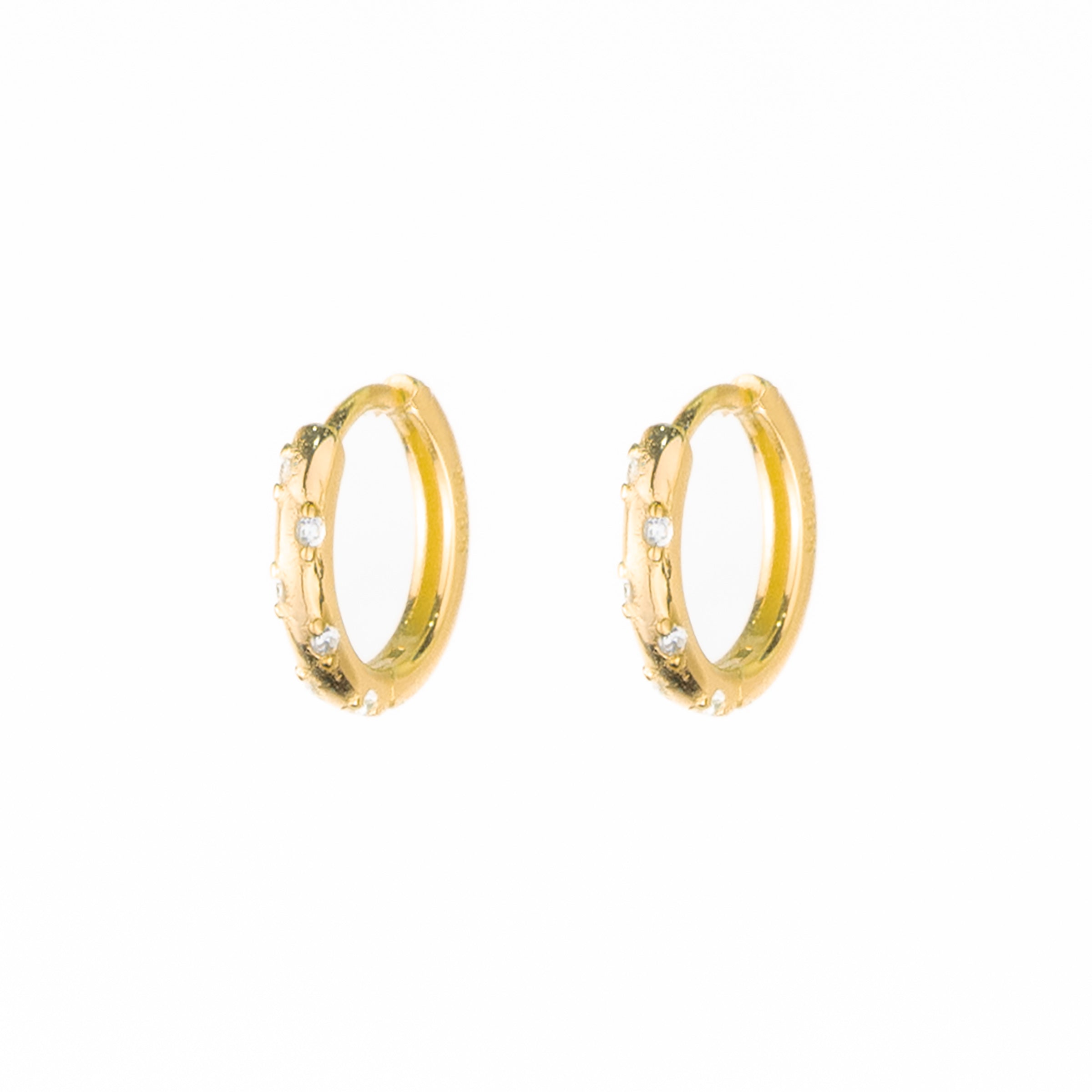 Spira Zircon Hoop - Gold