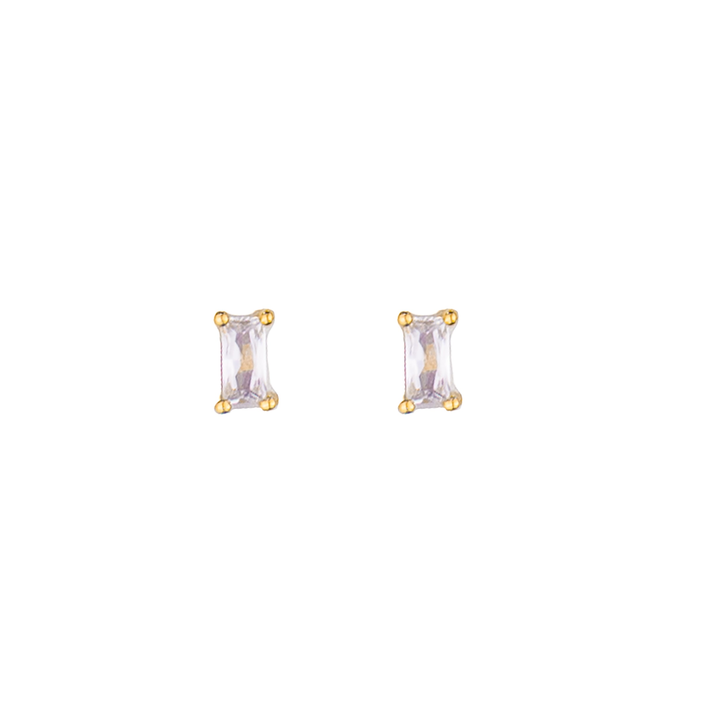Emma Zircon Studs - Gold