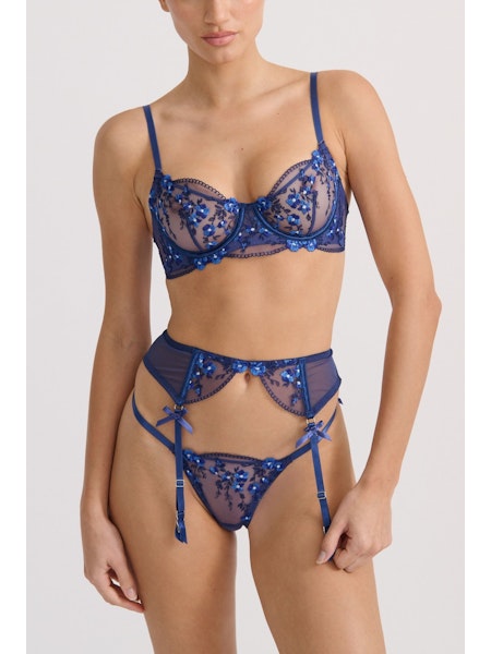 Sofia Garter Belt- Navy Blue