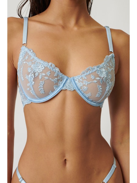 Nicolette Underwire Bra - Cornflower Blue