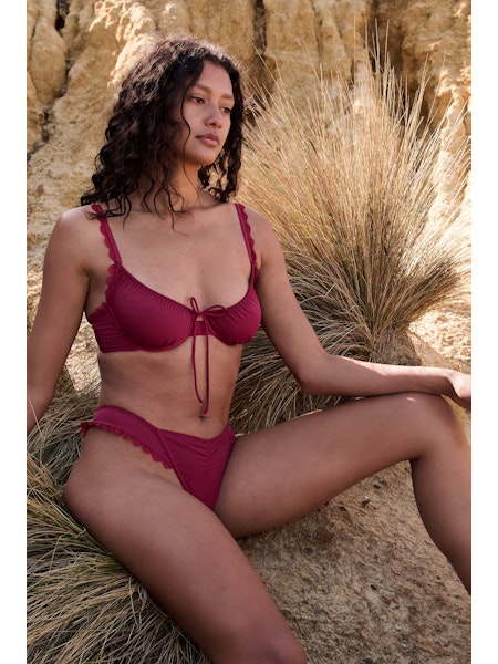 Hazel Underwire Bra - Red