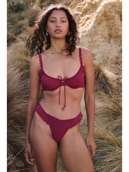Hazel Underwire Bra - Red