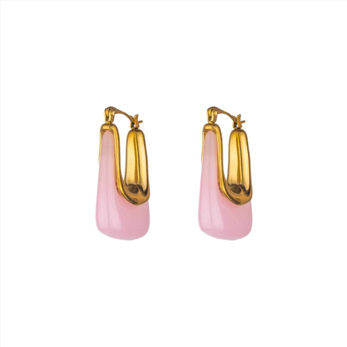 Allegra Hoop- Pink