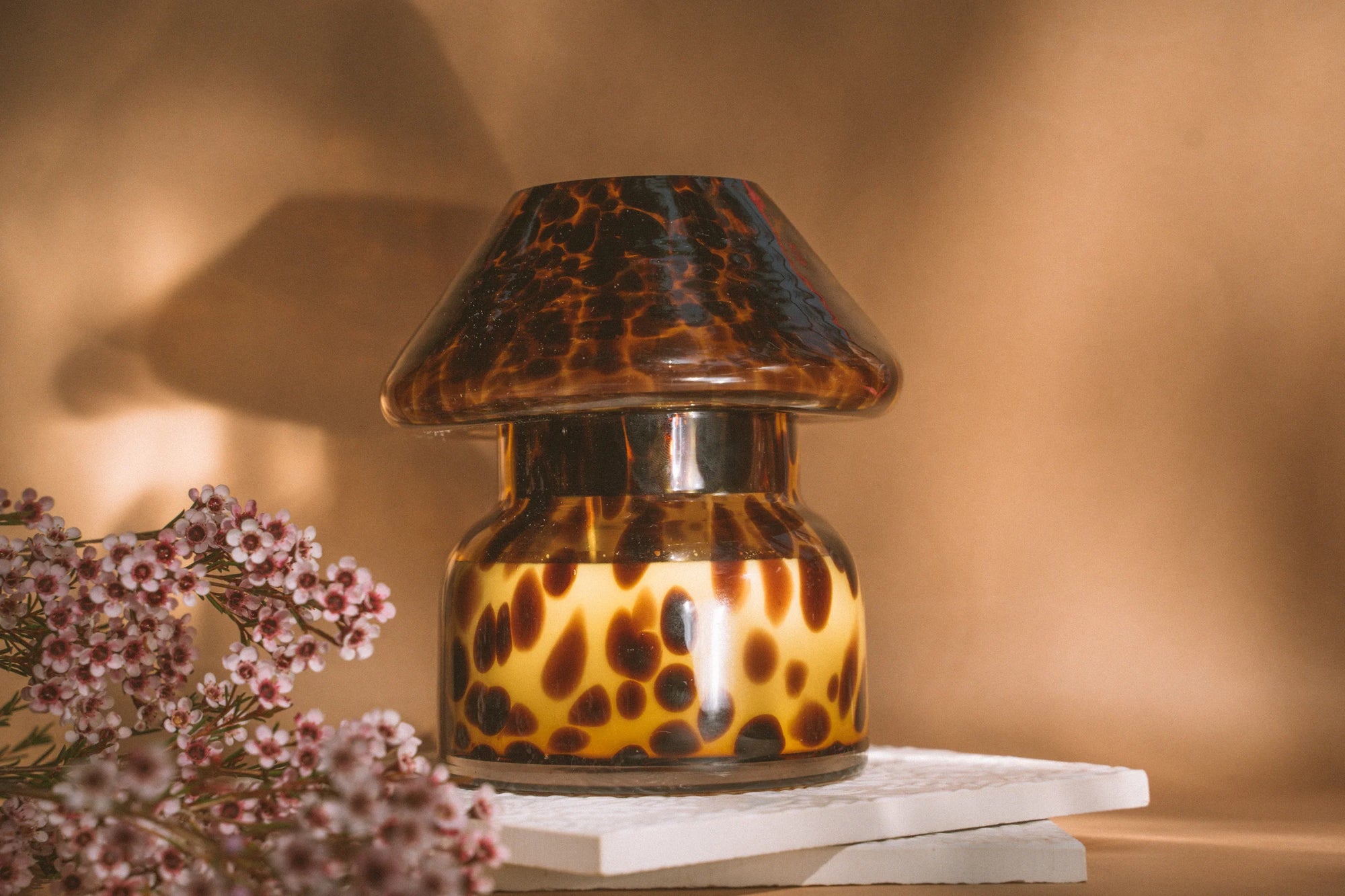 Sustainable Candle Lamp - Leopard