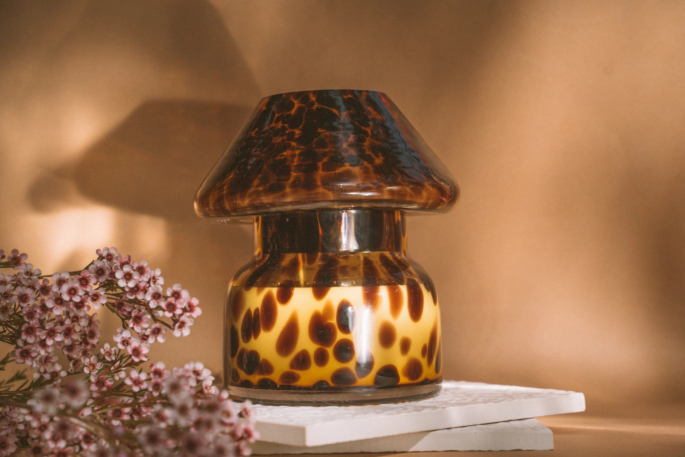 Sustainable Candle Lamp - Leopard