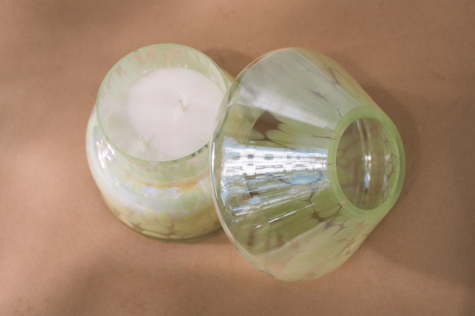 Sustainable Candle Lamp - Fairy Green