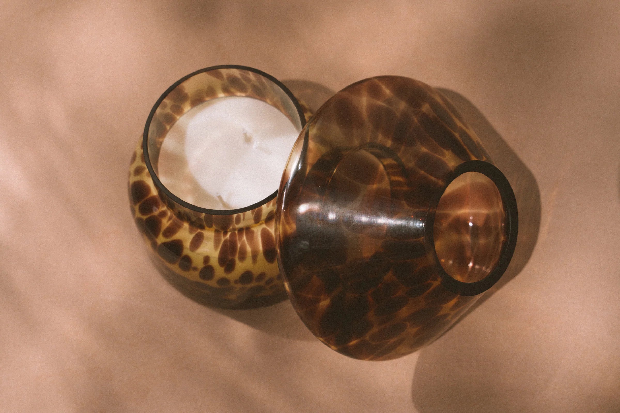 Sustainable Candle Lamp - Leopard