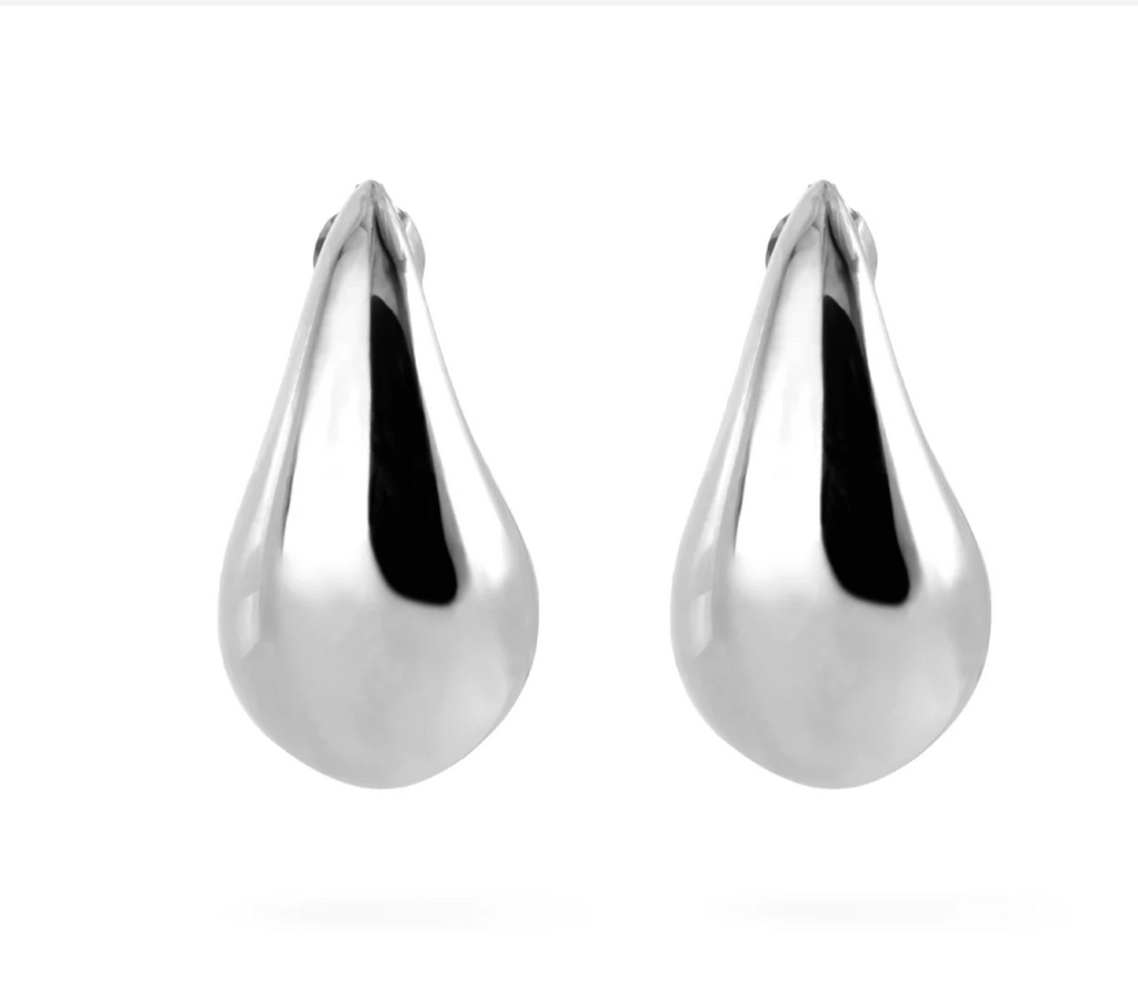 Verona Droplet Earrings - Silver