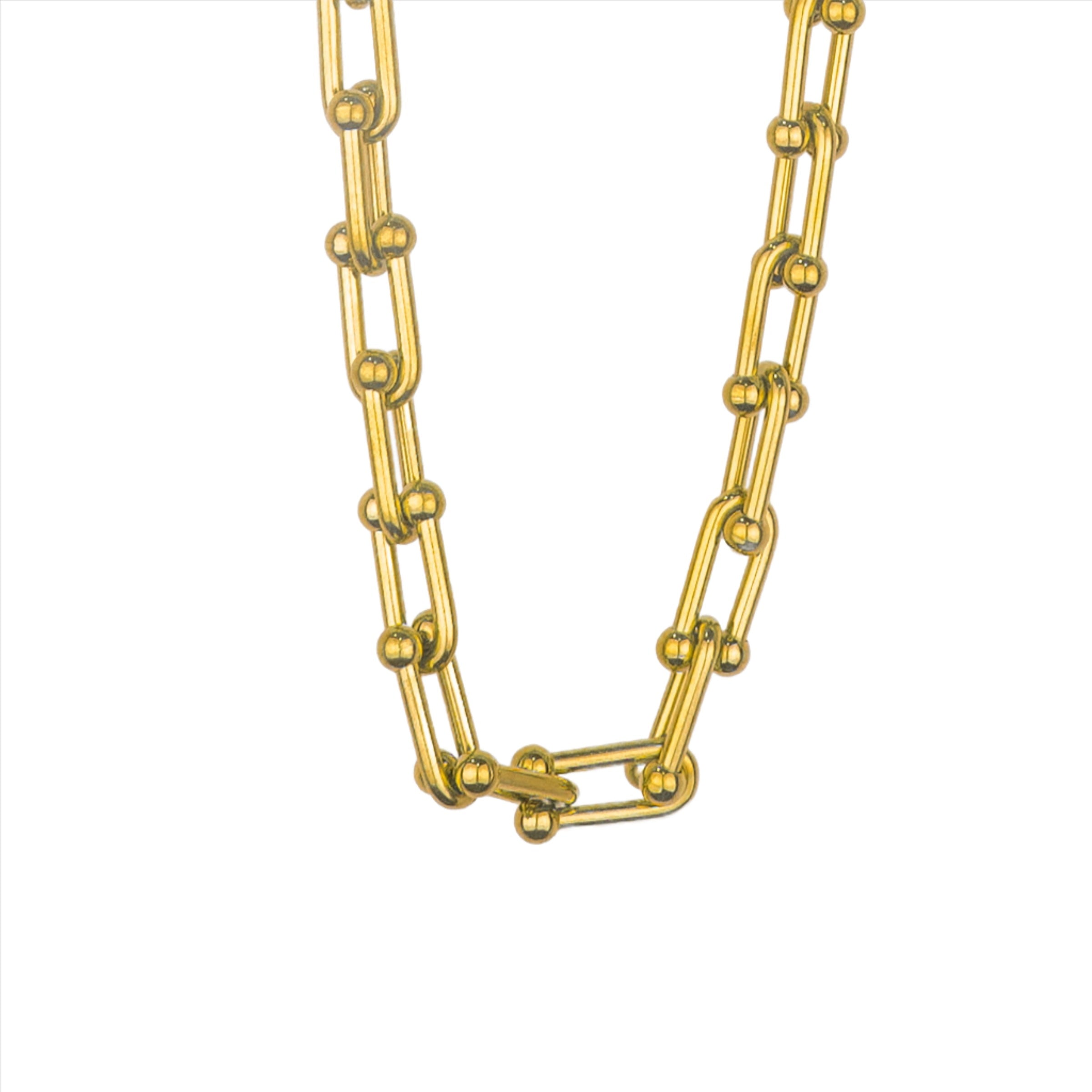 Riot Chunky U Link Bracelet - Gold