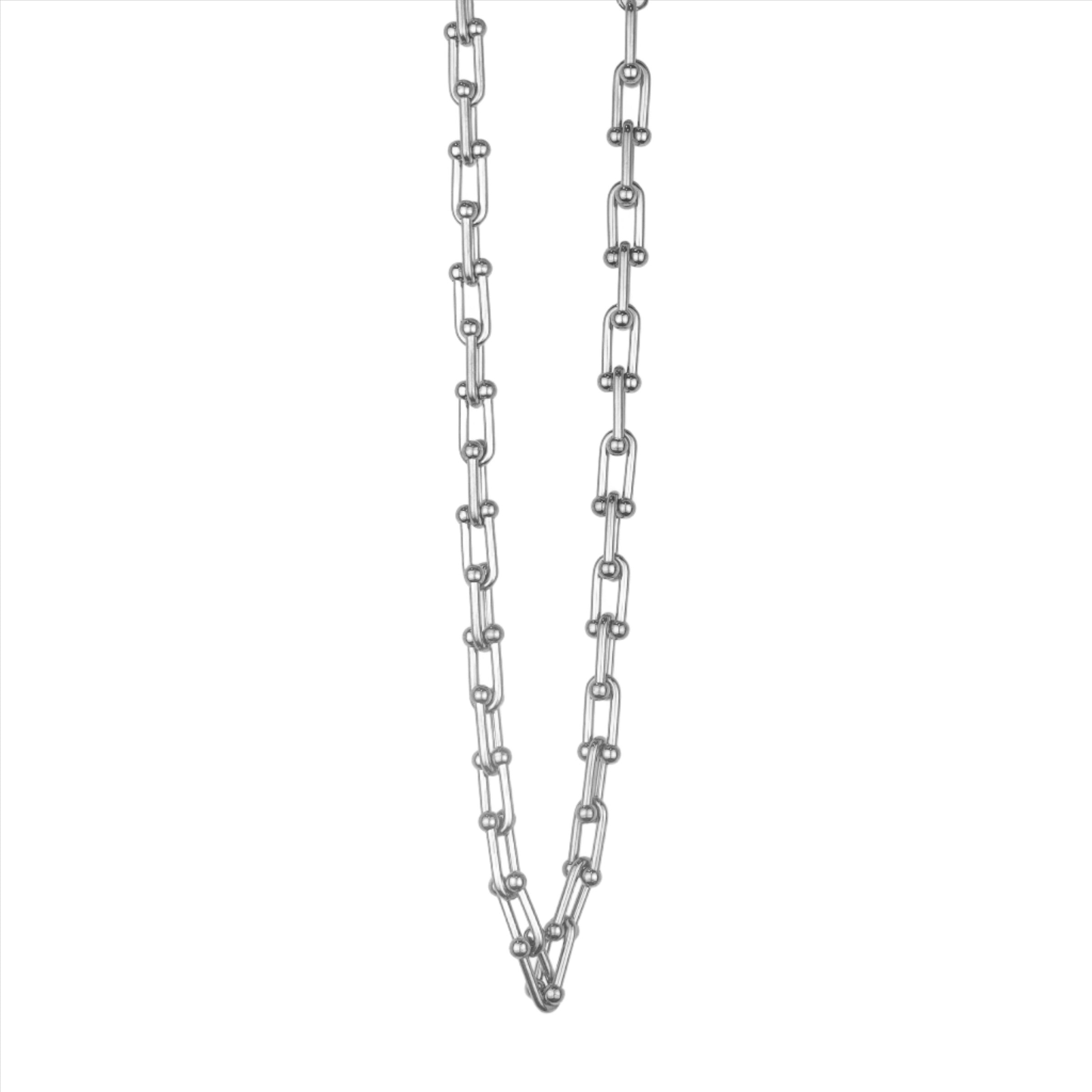 Riot Chunky U Link Chain - Silver