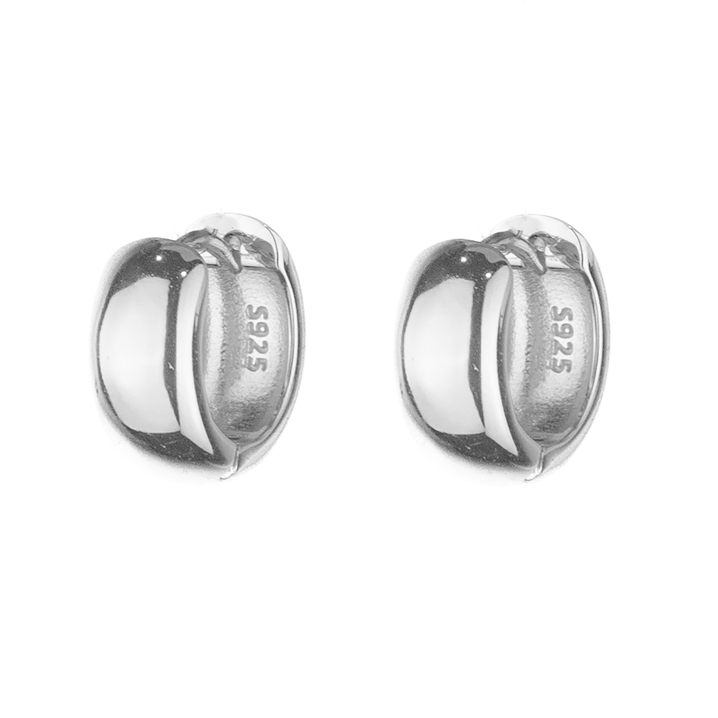 Exene Chunky Huggies - Silver