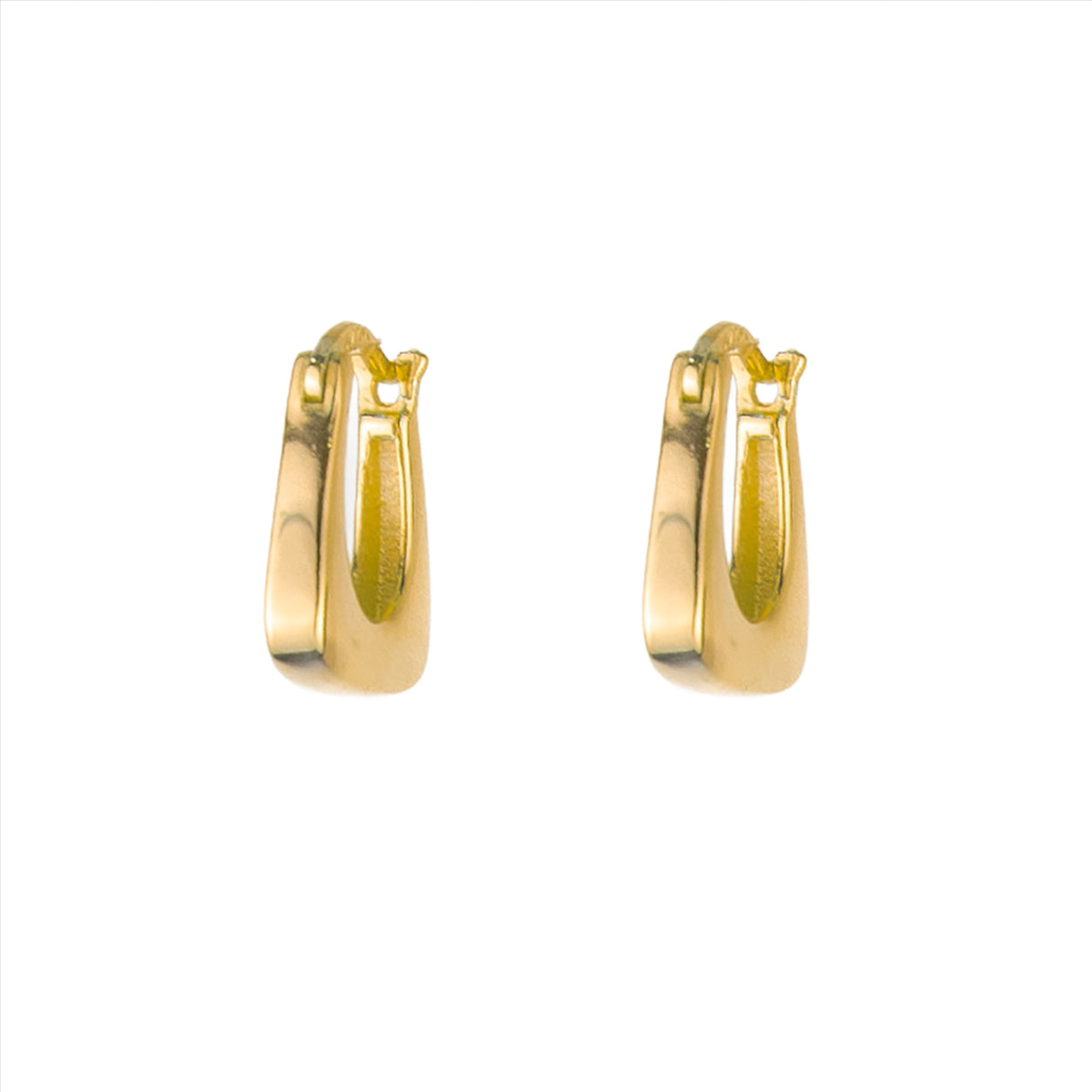 Hilton Square Huggie - Gold