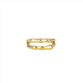Aspen Double Wavy Ring - Gold