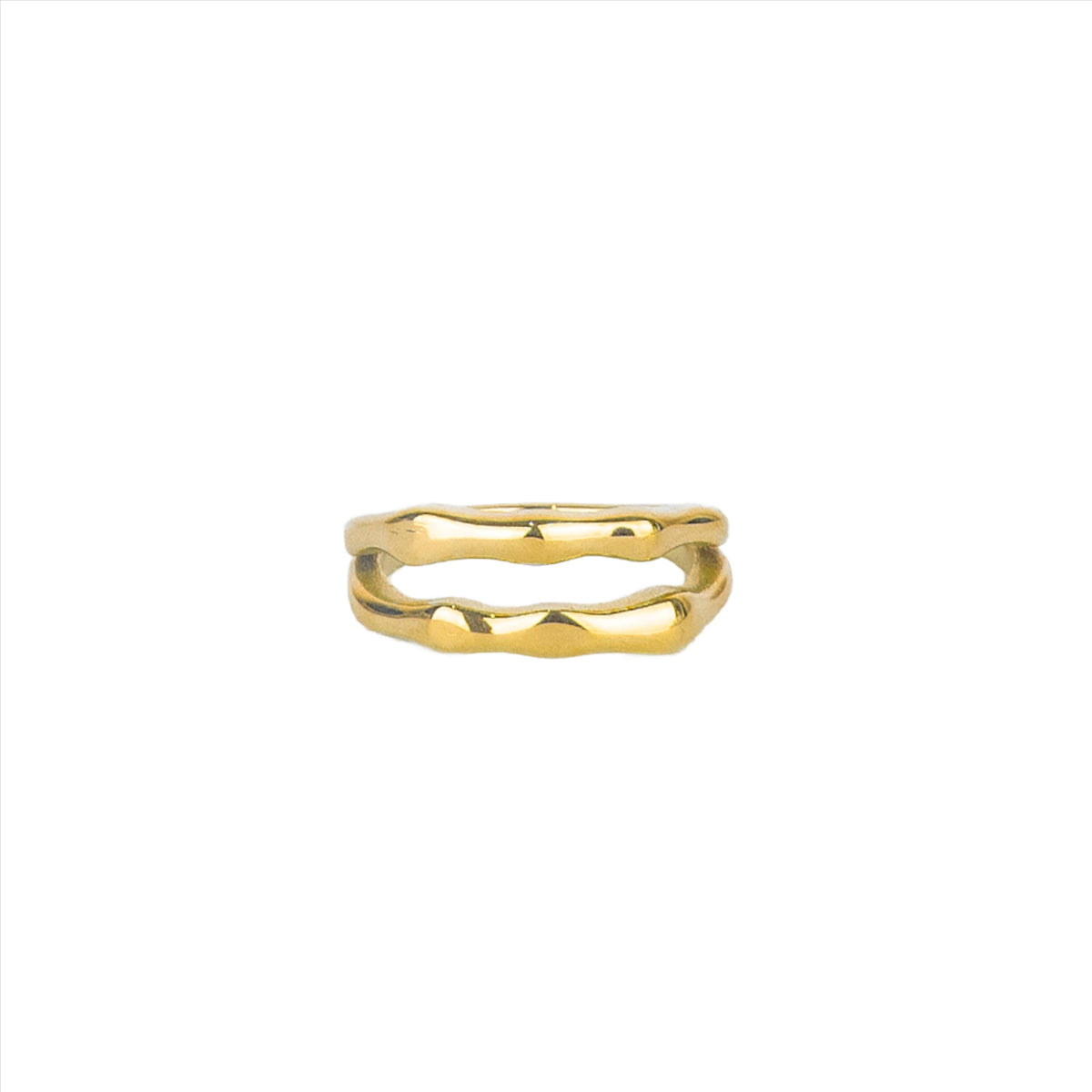 Aspen Double Wavy Ring - Gold