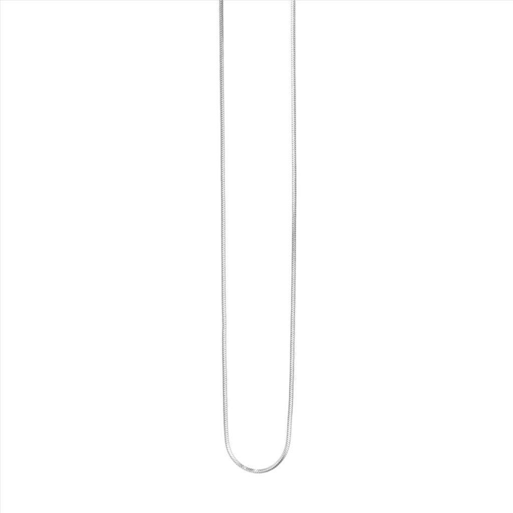 Sonata Fine Snake Chain Necklace - Silver