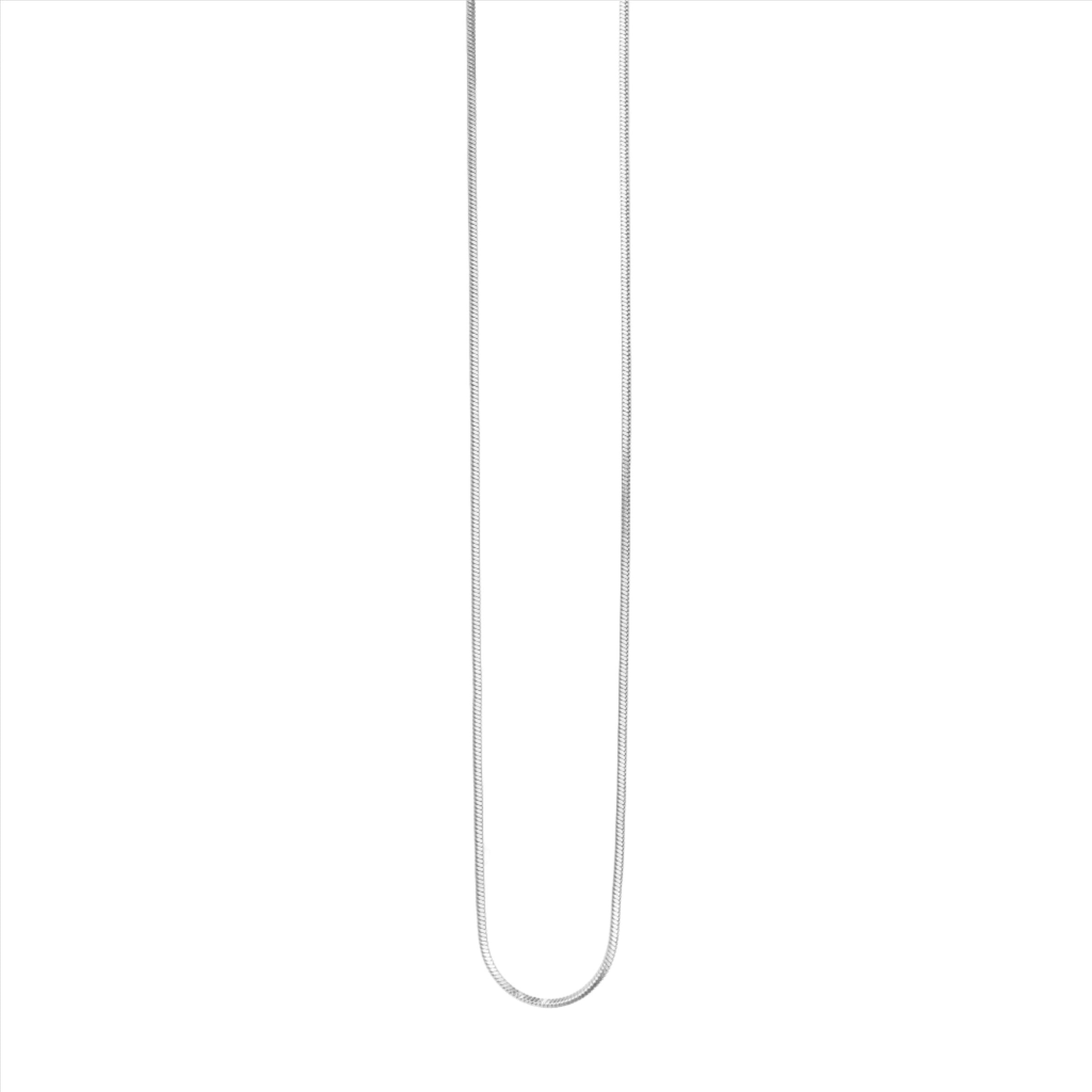 Sonata Fine Snake Chain Necklace - Silver