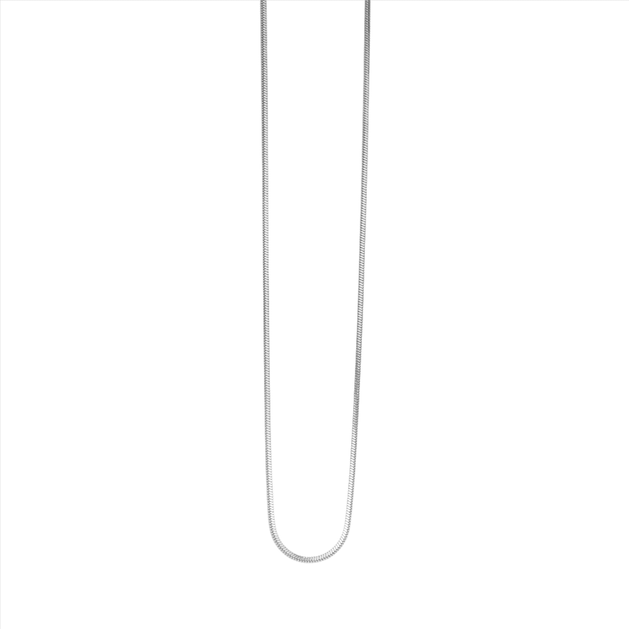 Sonata Fine Snake Chain Necklace - Silver