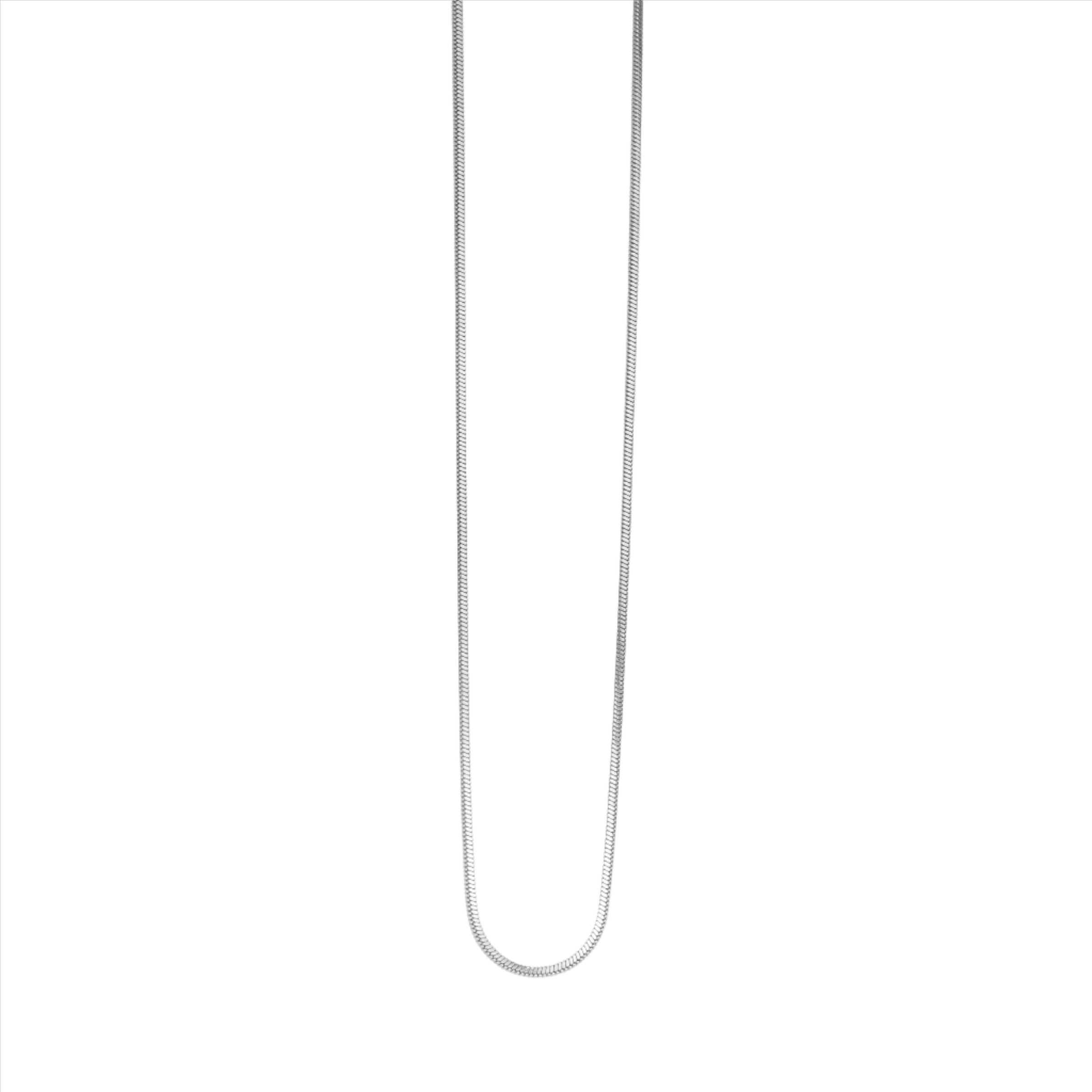 Sonata Fine Snake Chain Necklace - Silver