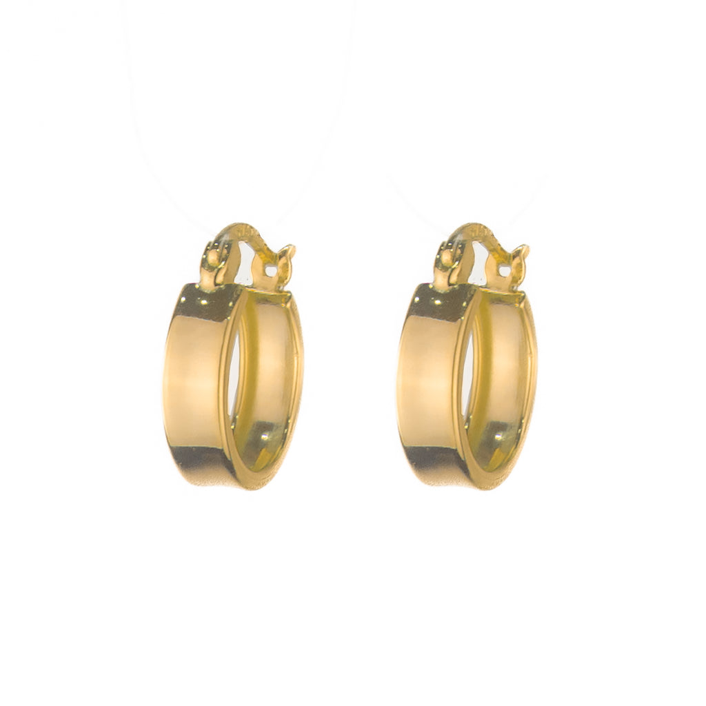 Kim Flat Hoop - Gold
