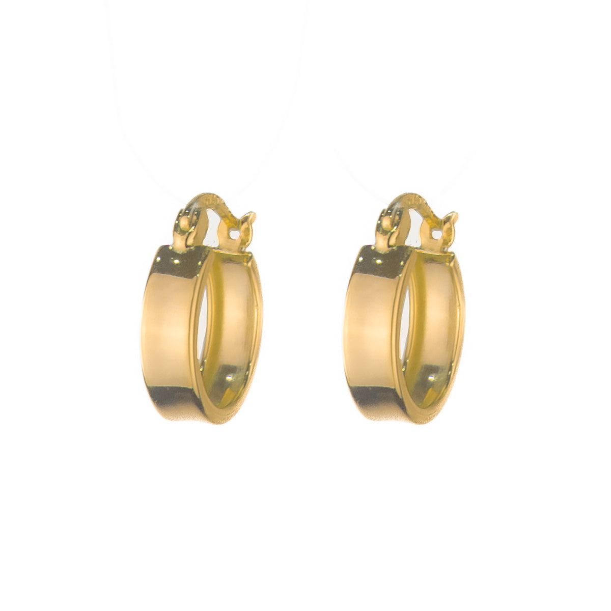 Kim Flat Hoop - Gold