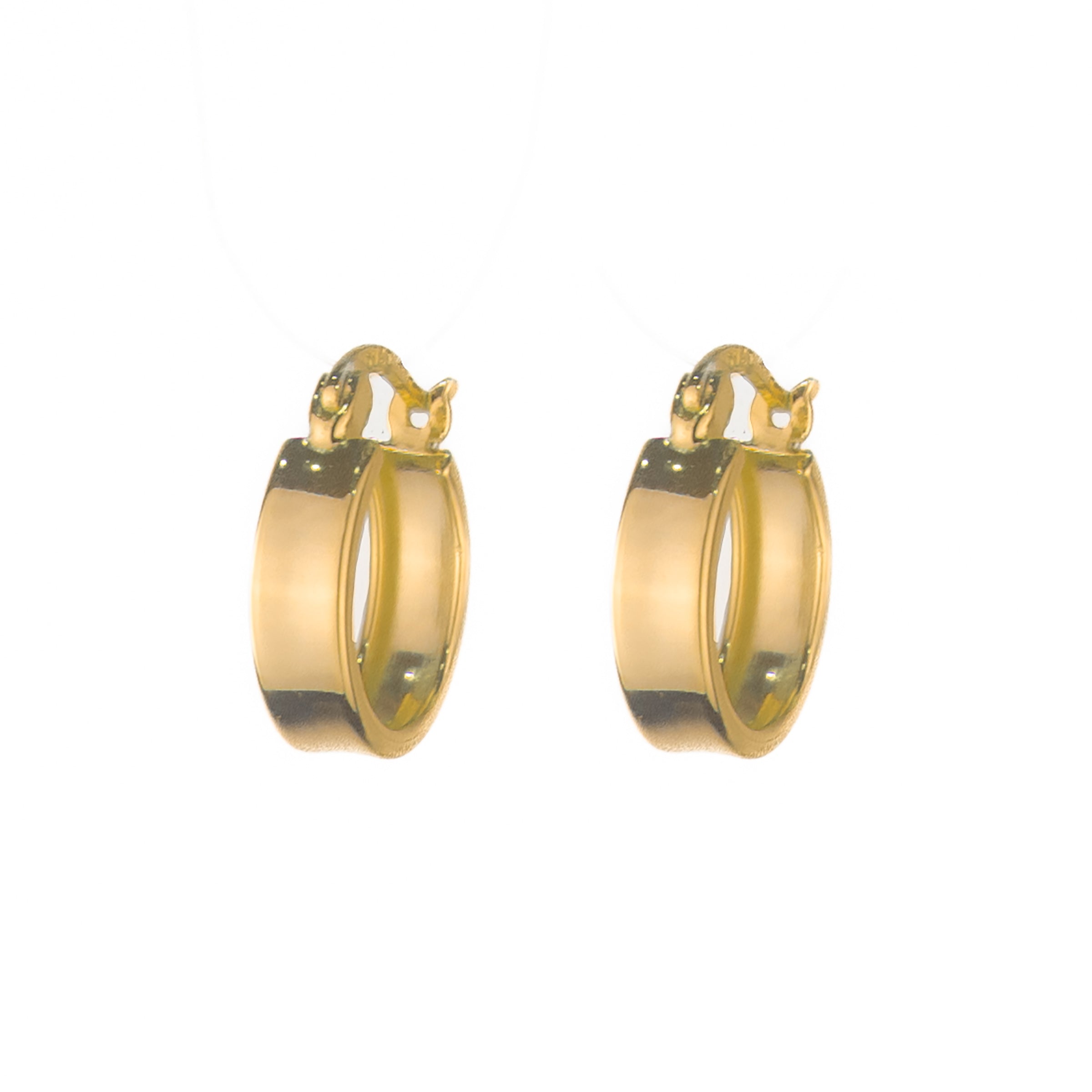 Kim Flat Hoop - Gold
