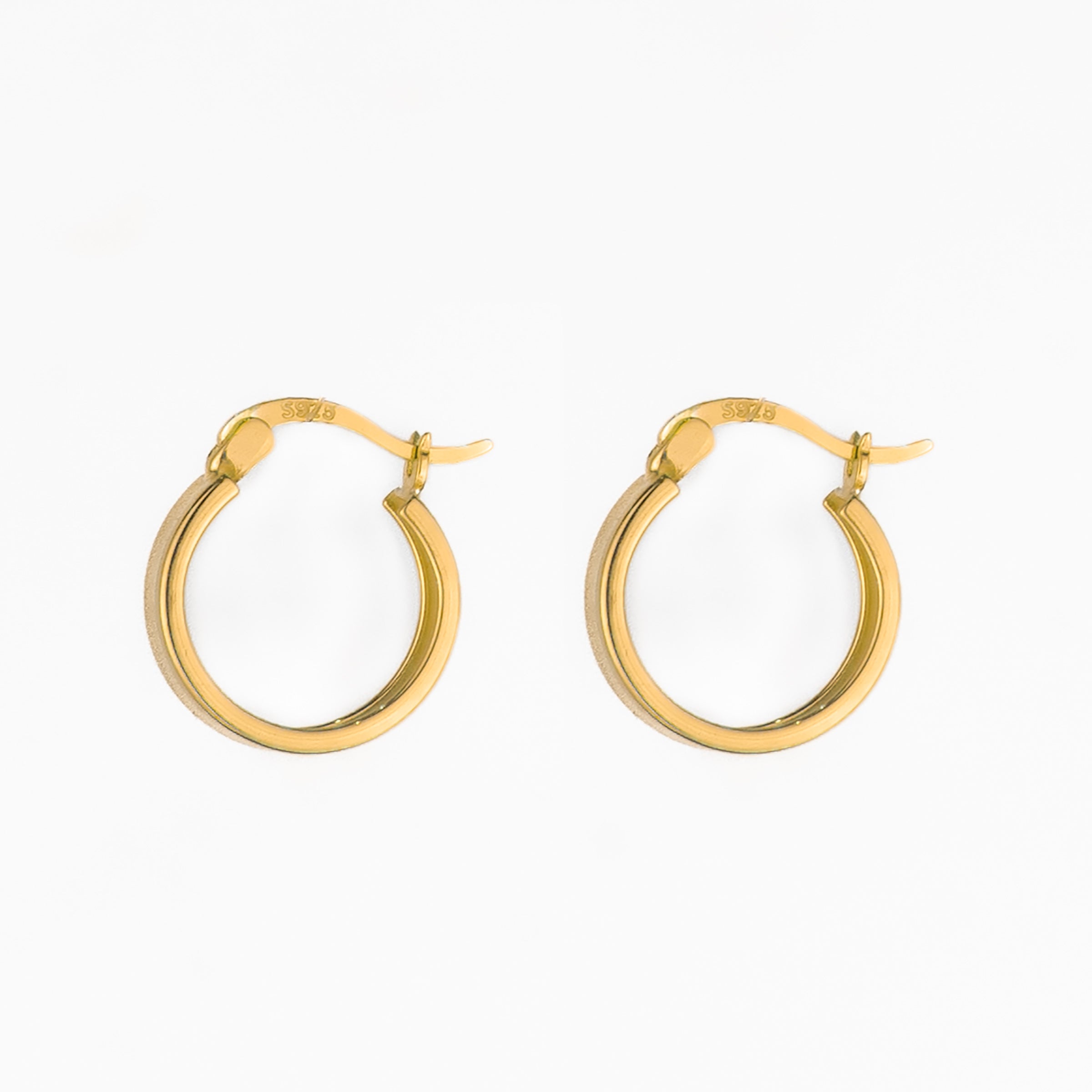 Kim Flat Hoop - Gold