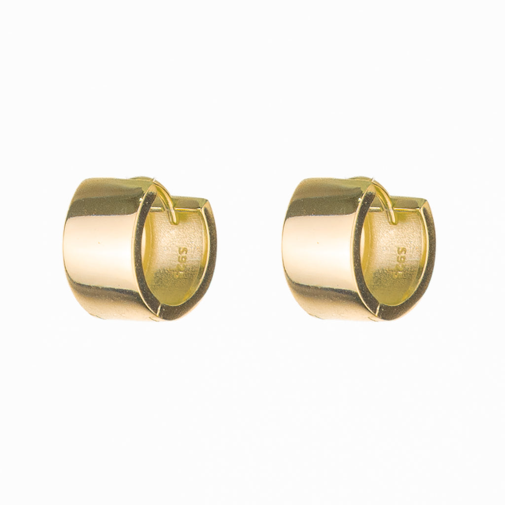 Siouxsie Flat Chunky Huggies - Gold