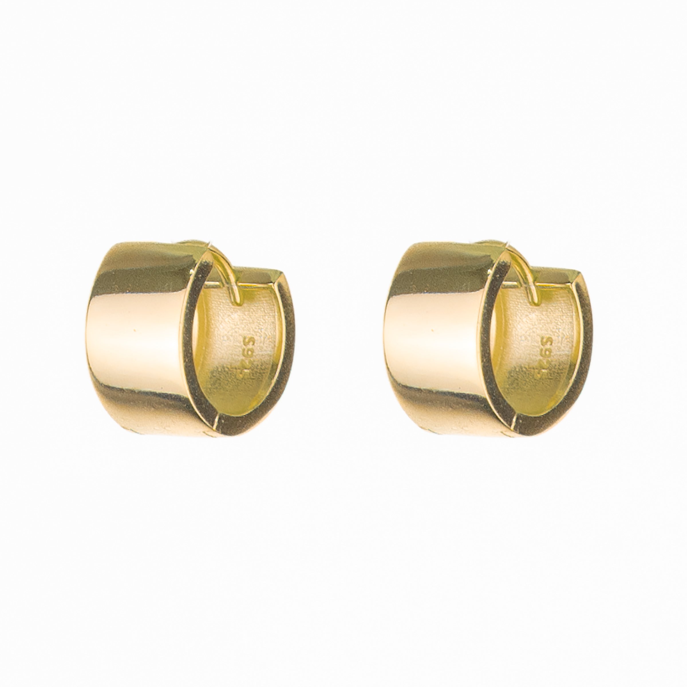 Siouxsie Flat Chunky Huggies - Gold