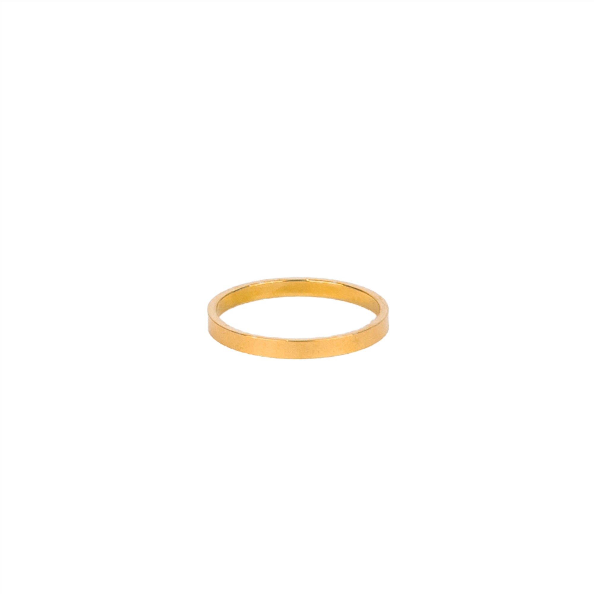 Siouxsie Flat Chunky Ring - Gold