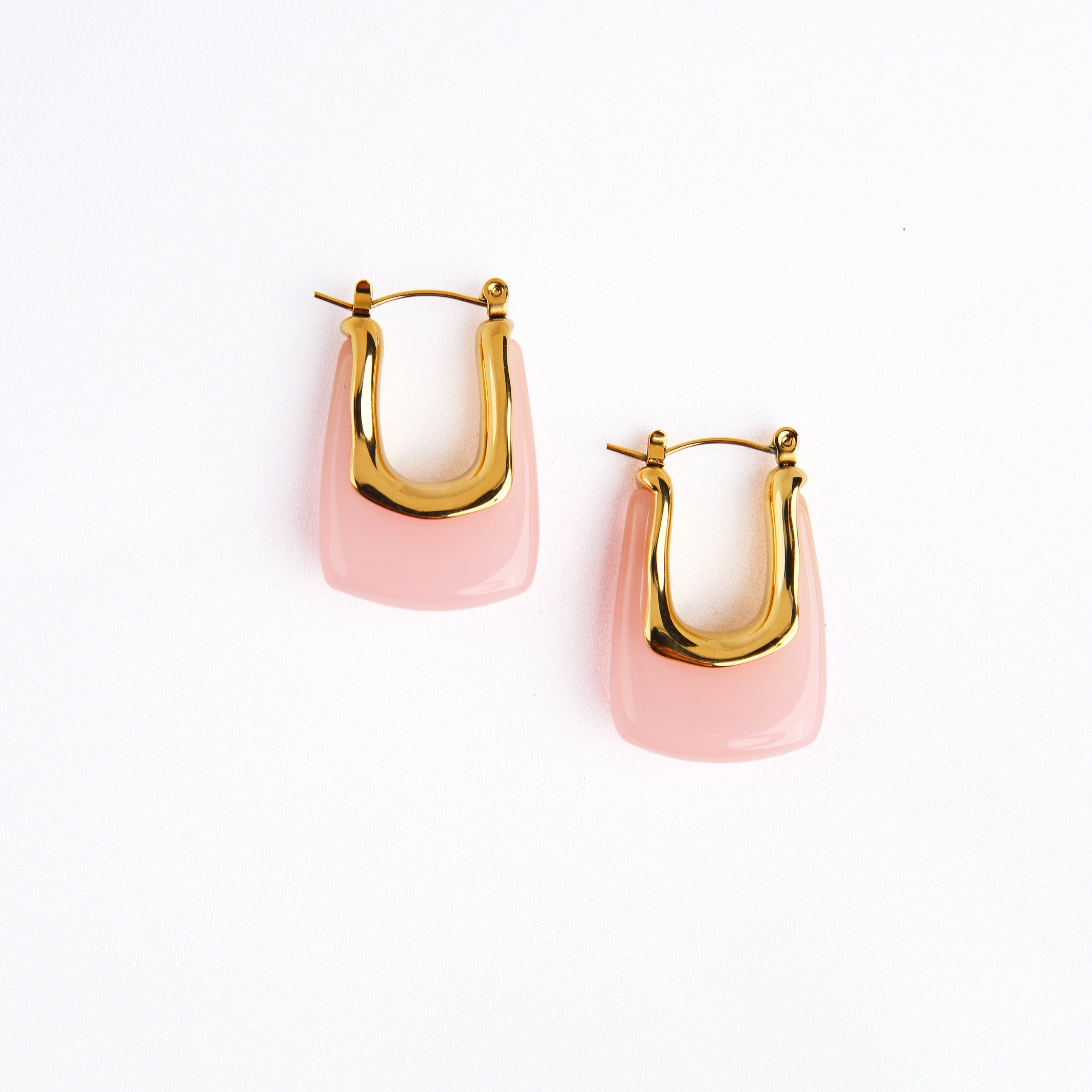 Allegra Hoop- Pink