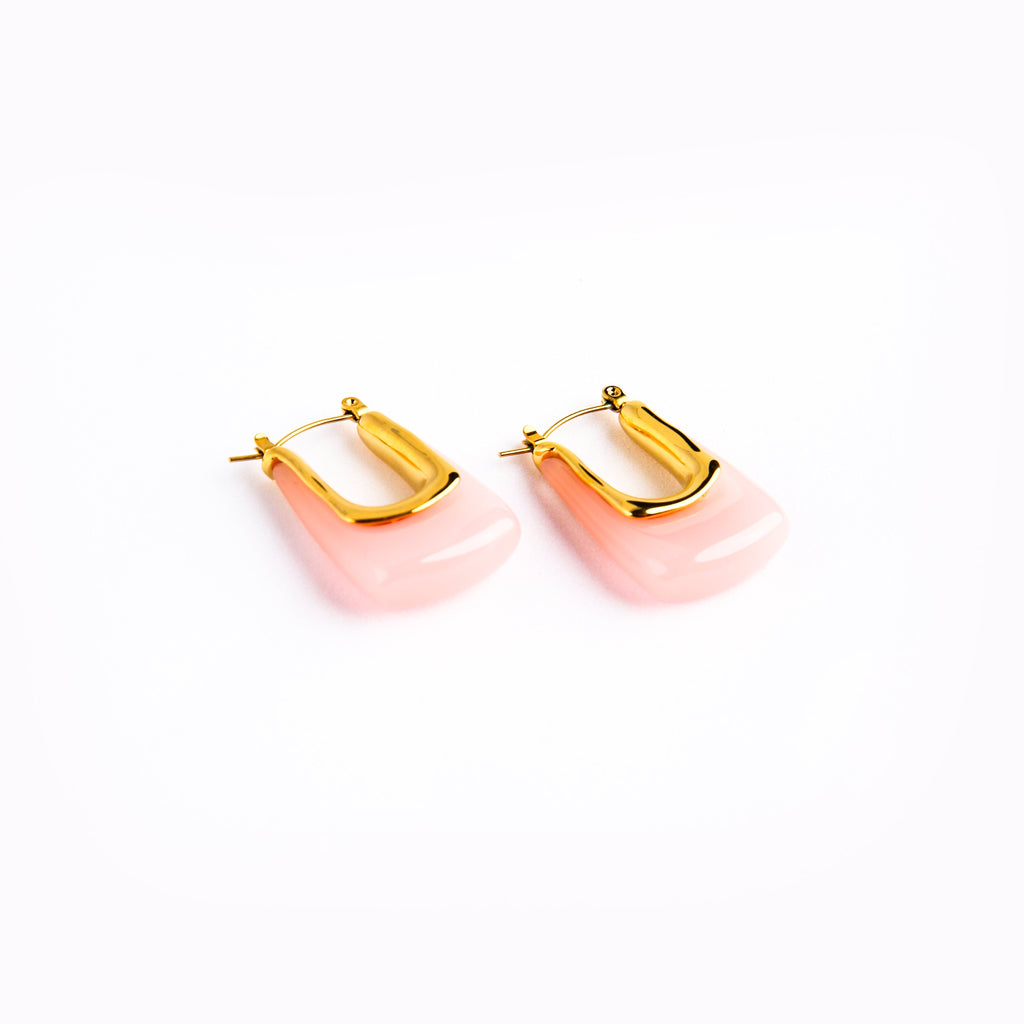 Allegra Hoop- Pink