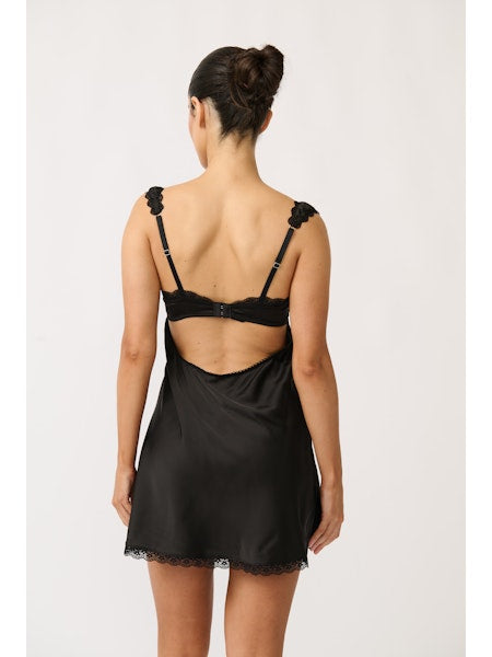 Celeste Slip Dress - Noir
