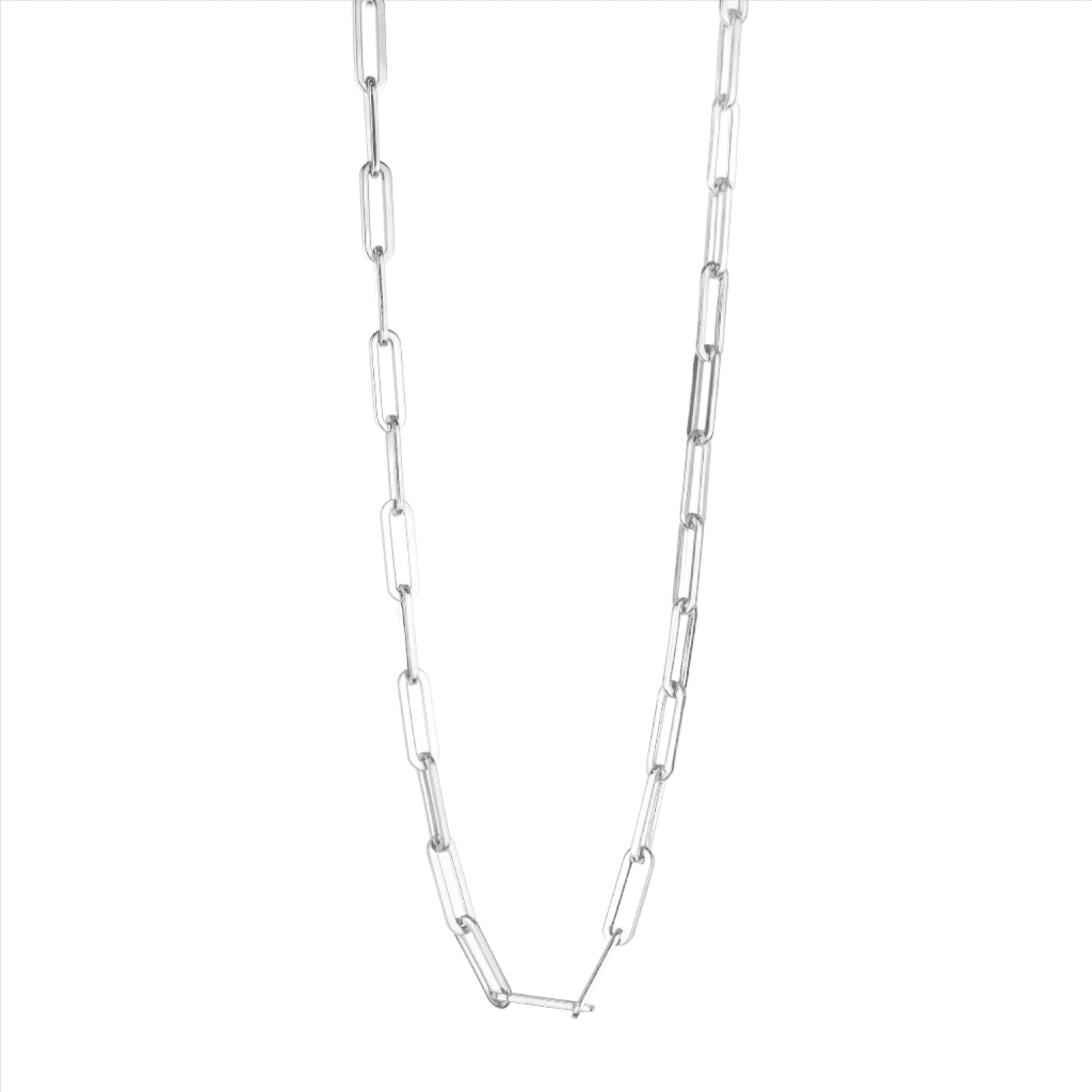 Polly Link Necklace - Silver