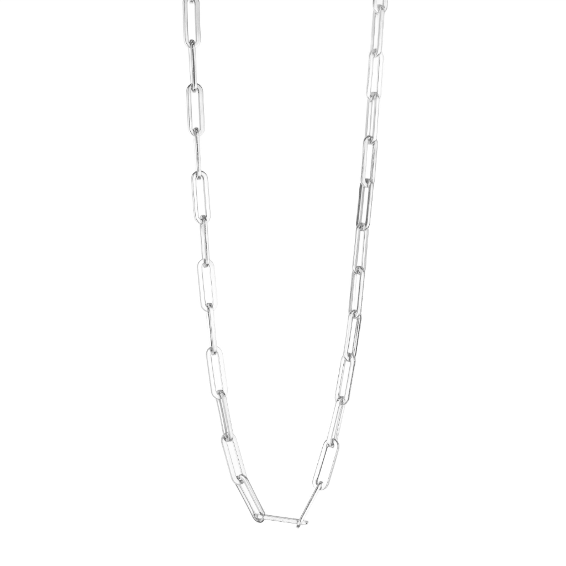 Polly Link Necklace - Silver
