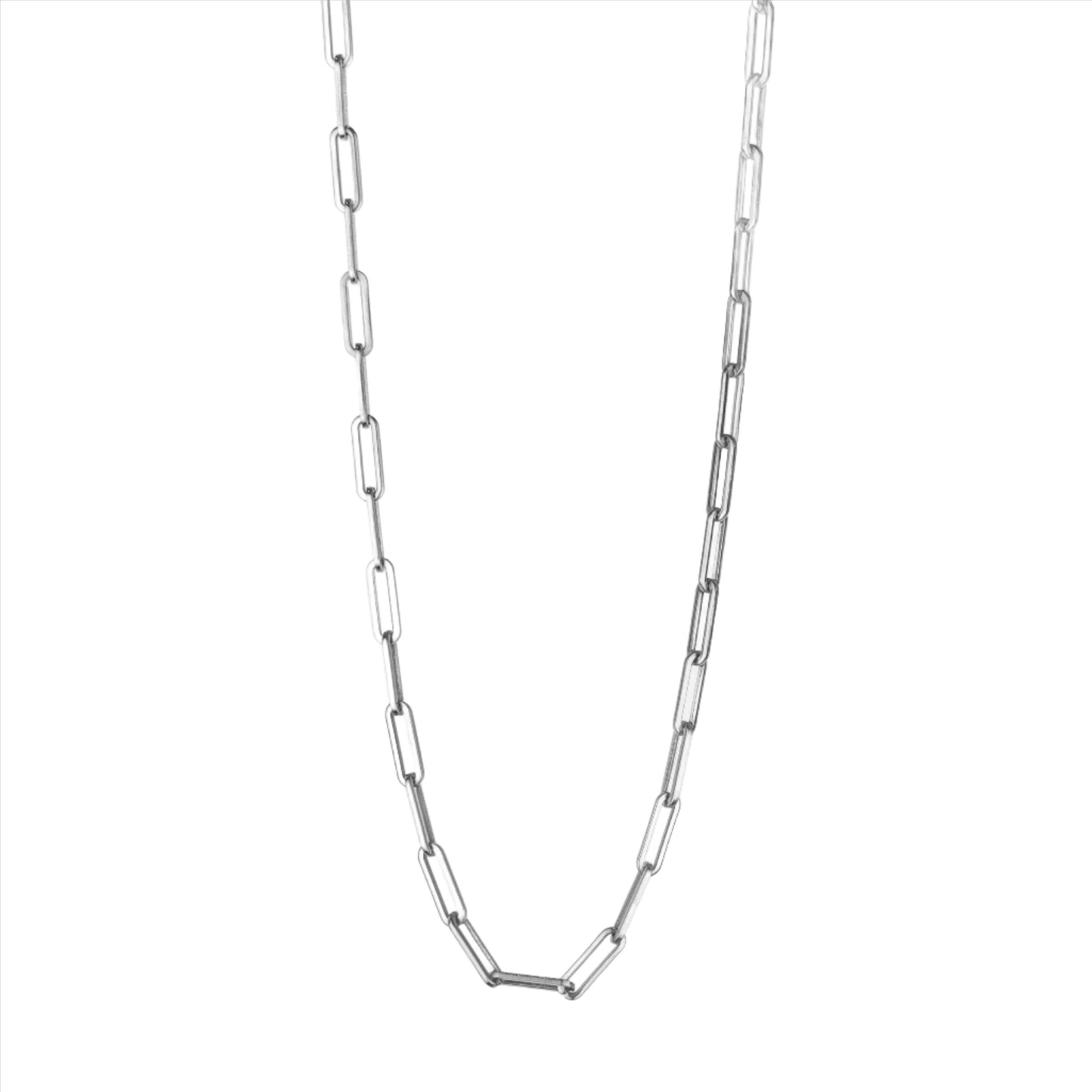 Lita Chunky Link Necklace - Silver